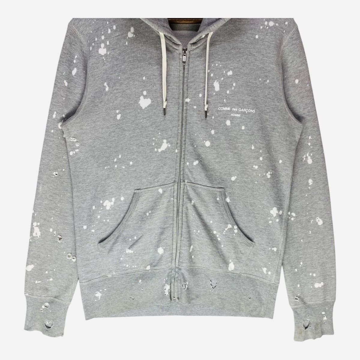 Comme des Garcons × Comme des Garcons Homme Comme Des Garcons Homme Hoodie Distressed Acid Wash Full Zip Size US S / EU 44-46 / 1 - 5 Thumbnail