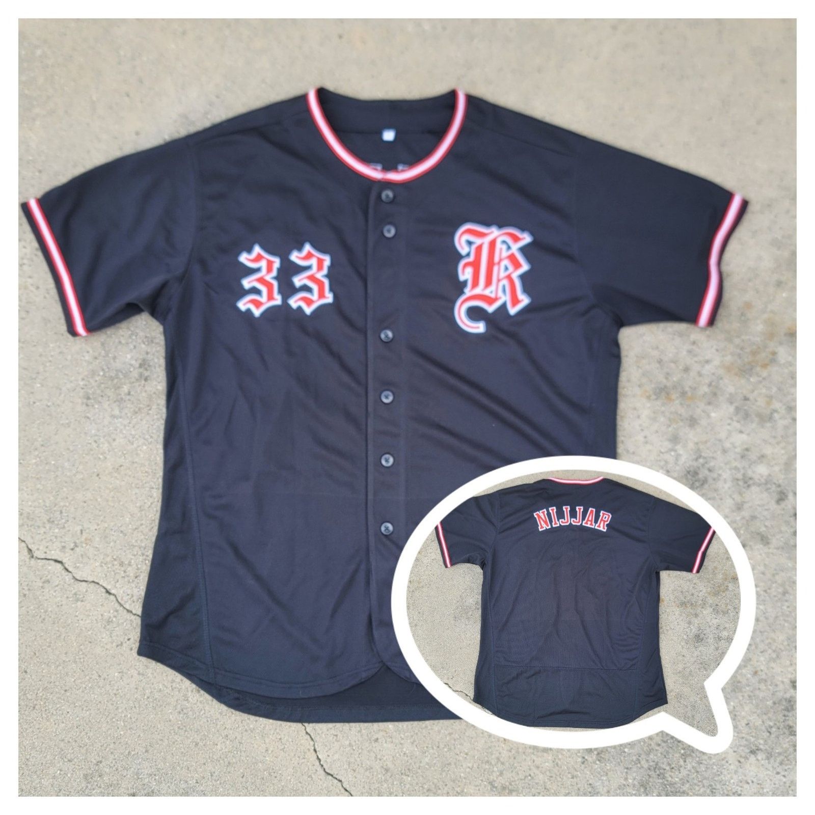 Other Vtg Custom Baseball Jersey #33 Size US XL / EU 56 / 4 - 1 Thumbnail