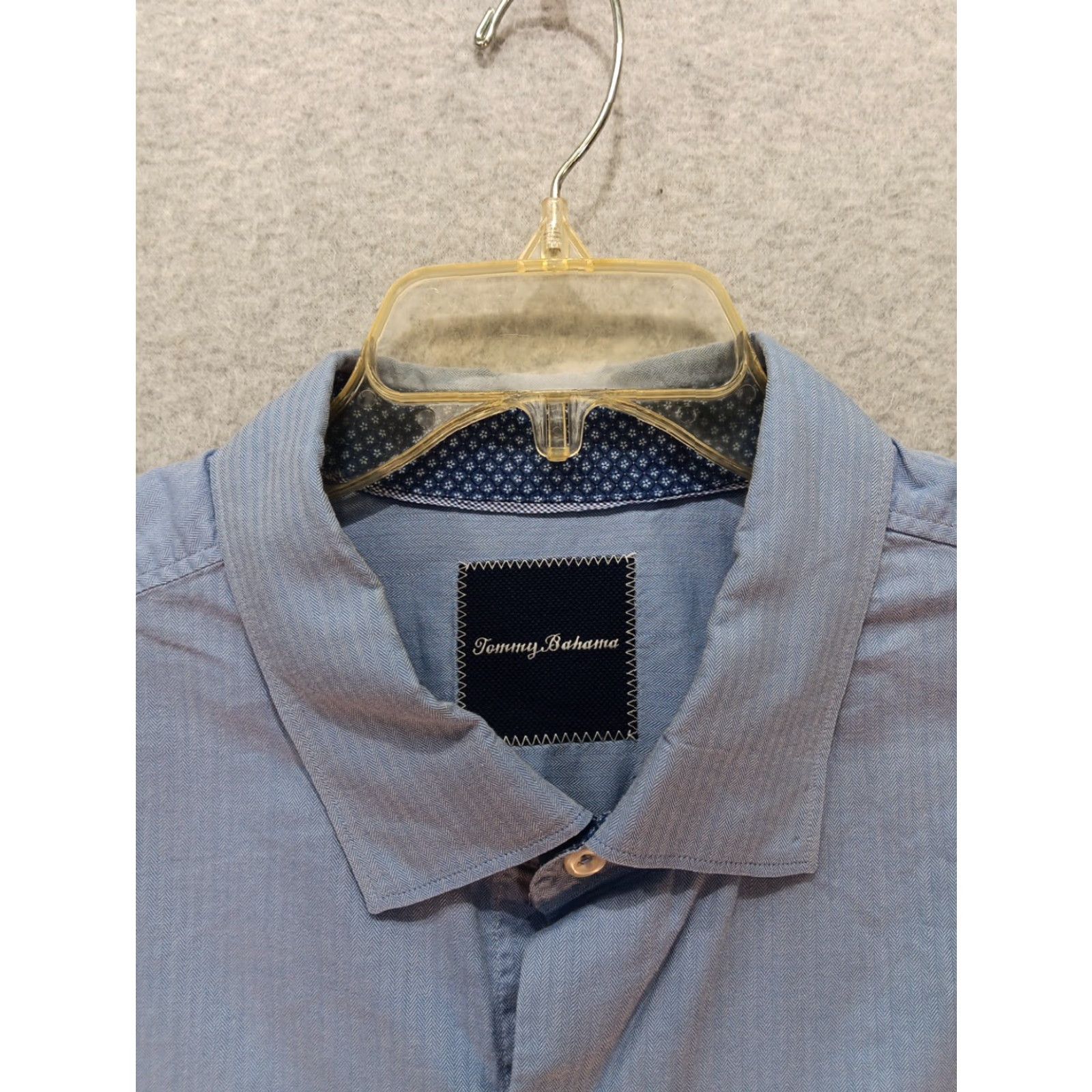 Tommy Bahama Tommy Bahama Shirt Men's XLT Light Blue Button-Up Long Sleeve 100% Pima Cotton Casual Outdoor Regular Fit Button-Down Collar Mens Shirt Size US XL / EU 56 / 4 - 4 Thumbnail
