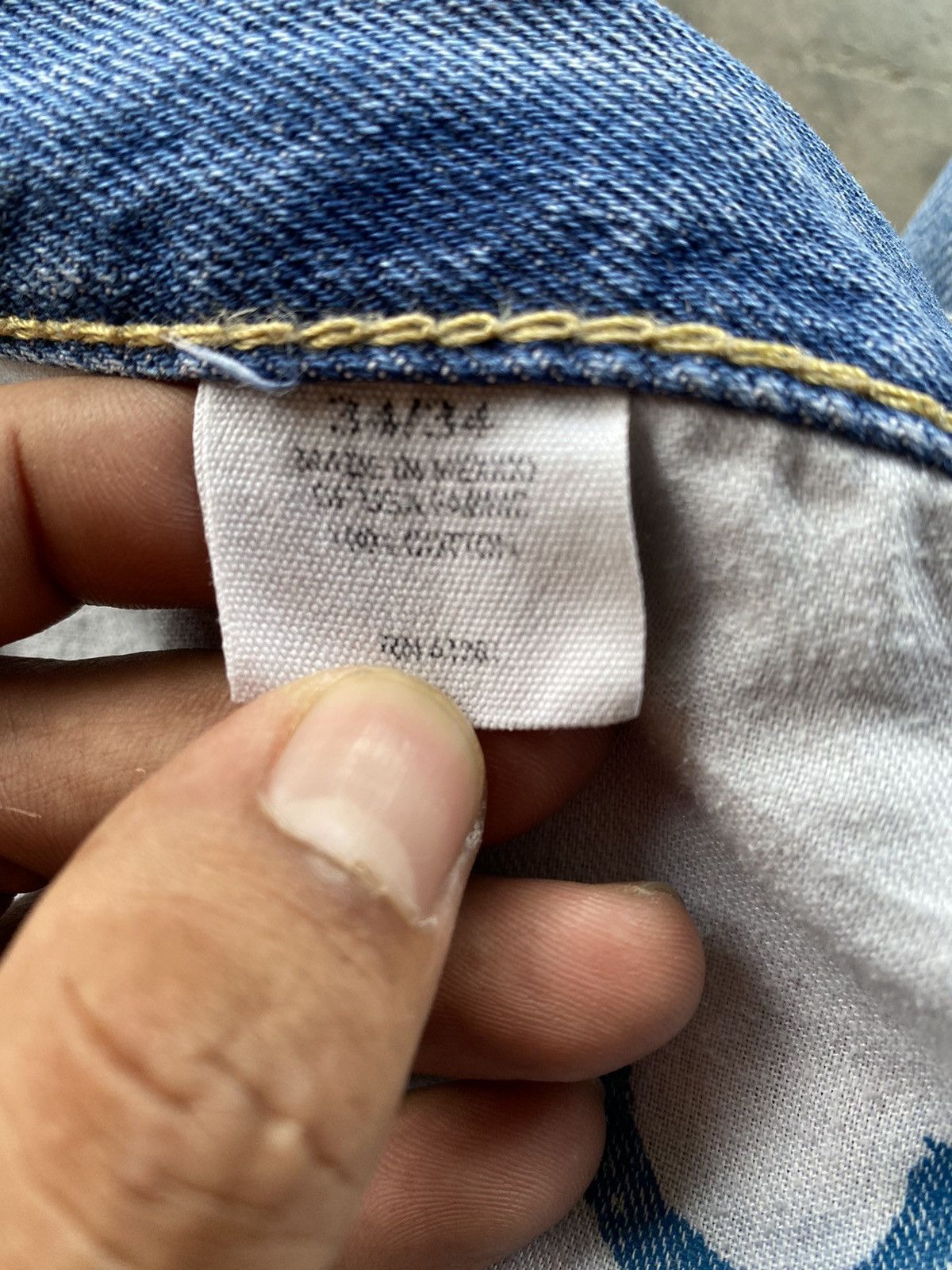 Polo Ralph Lauren Vintage Polo Ralph Lauren Denim Distressed 34x34 Size US 34 / EU 50 - 9 Thumbnail