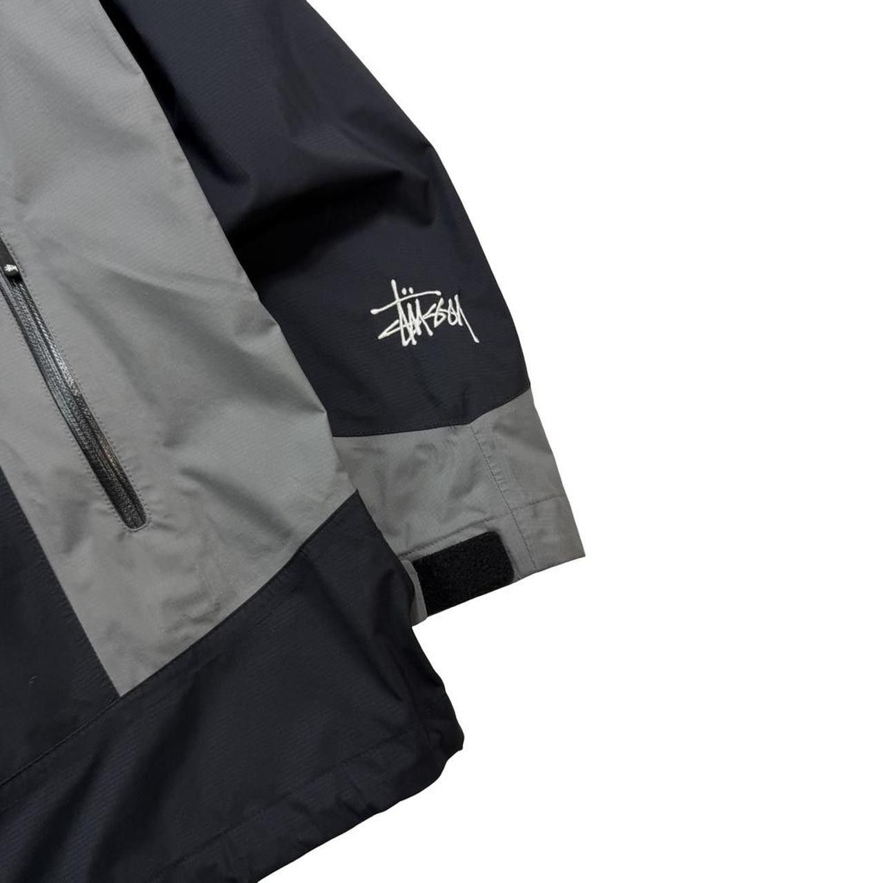 Stussy Stussy Taped Seam Shell Rain Jacket Black + Grey - Medium Size US M / EU 48-50 / 2 - 3 Thumbnail
