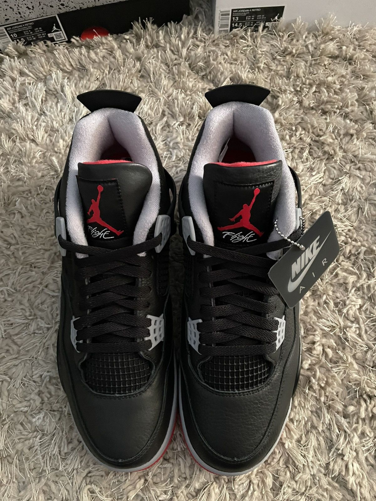 Jordan Brand Jordan 4 Bred Reimagined Size US 12 / EU 45 - 5 Thumbnail