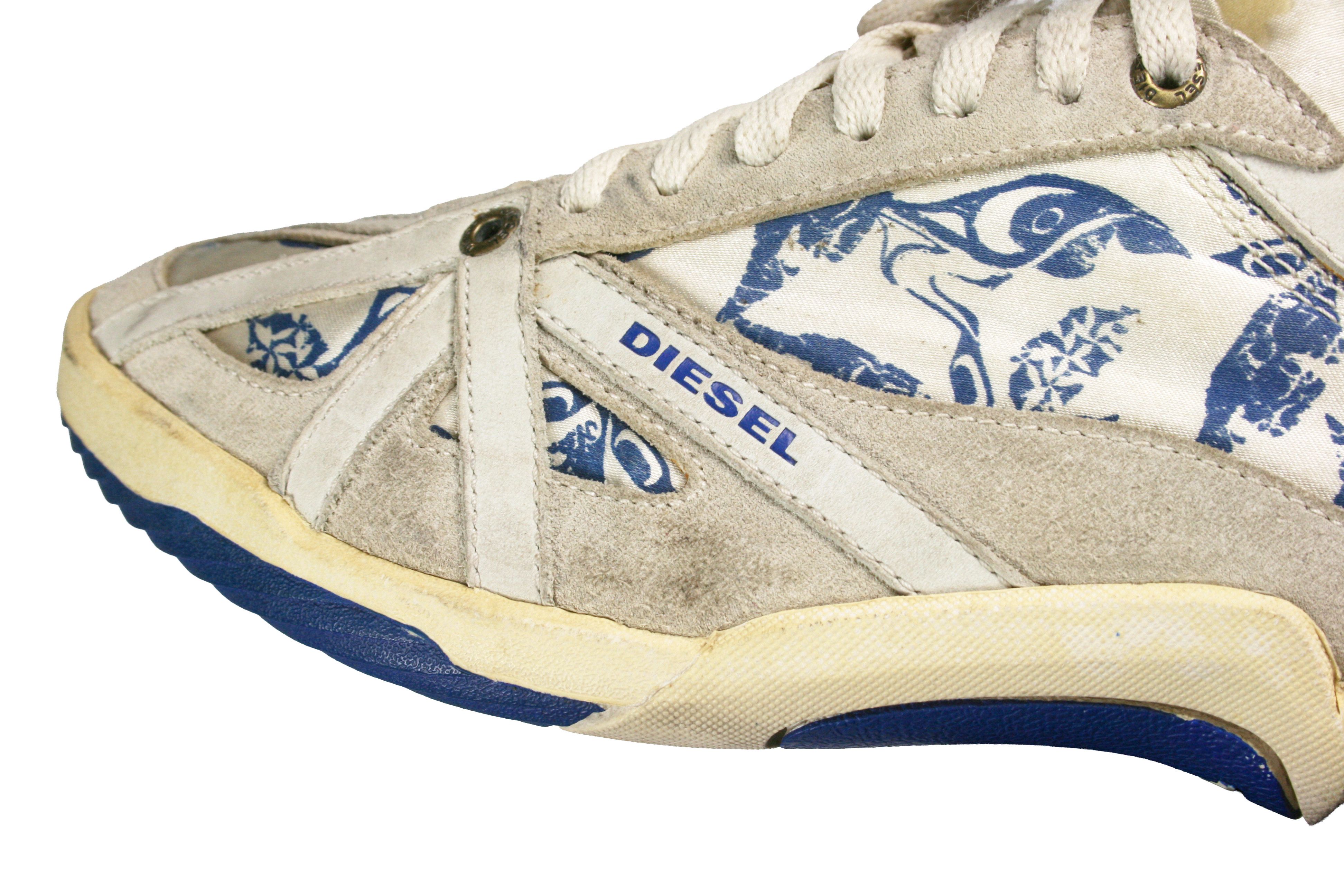 Diesel 00S Move-In Y2K Low Print All Over Low Sneakers Vintage Size US 7 / IT 37 - 6 Thumbnail