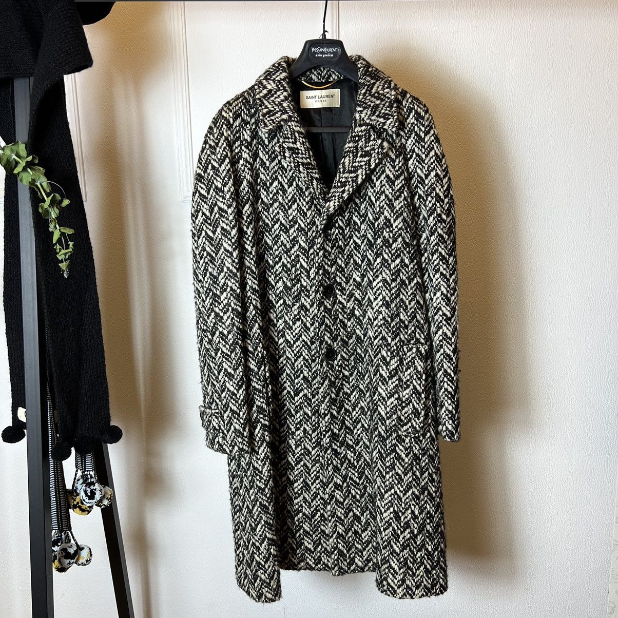 Saint Laurent Paris Saint Laurent Black White Coat Size M / US 6-8 / IT 42-44 - 1 Thumbnail