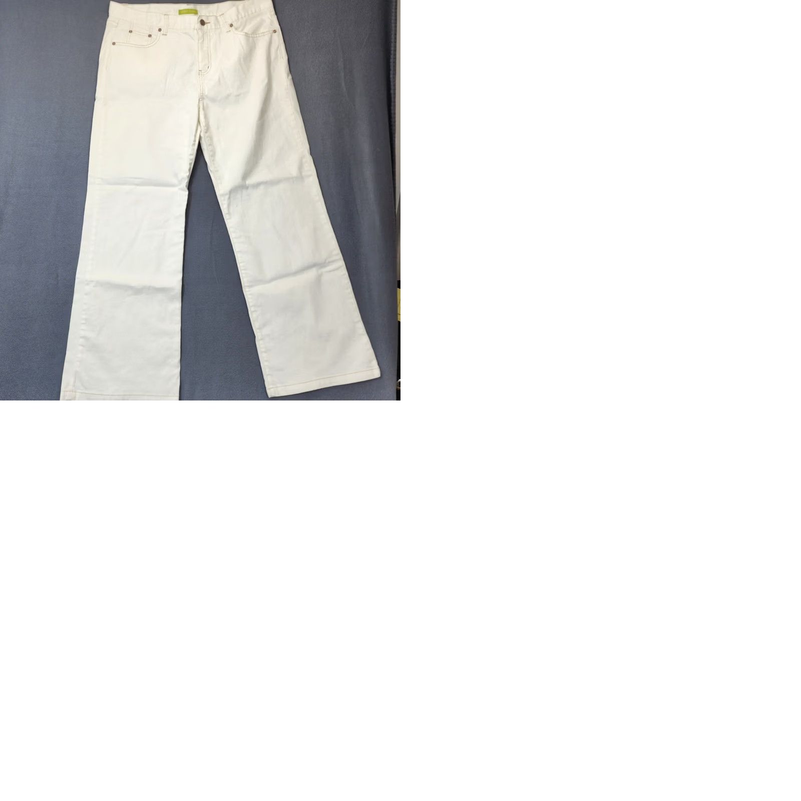 Denime Sigrid Olsen Womens Jeans Size 14 White Stretch Denim Jeans Capsule Minimalist 14 White Jeans Womens Mens Size 36" / US 14 / IT 50 - 9 Thumbnail