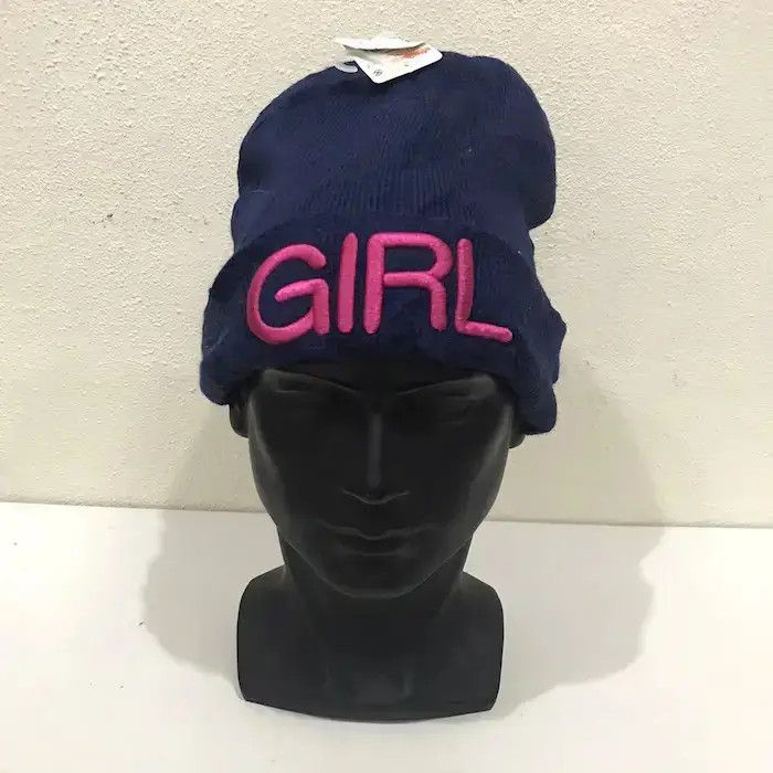 Japanese Brand Japanese Brand Girl Spellout Beanie Hat Size ONE SIZE - 2 Thumbnail