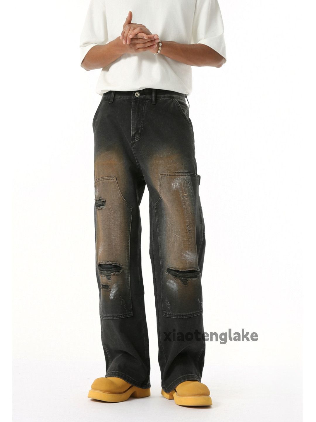 Designer × Japanese Brand × Vintage Utility washed faded rusty carpenter paint work pants Size US 32 / EU 48 - 5 Thumbnail