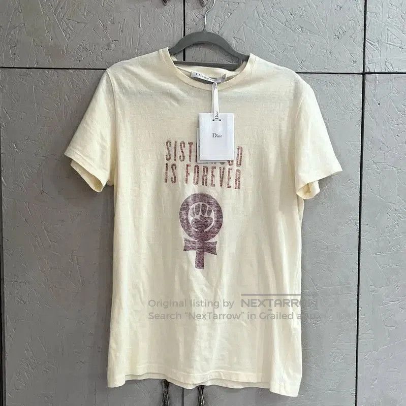 Dior Dior Yellow Cotton Graphic Women's T. Size M / US 6-8 / IT 42-44 - 1 Thumbnail