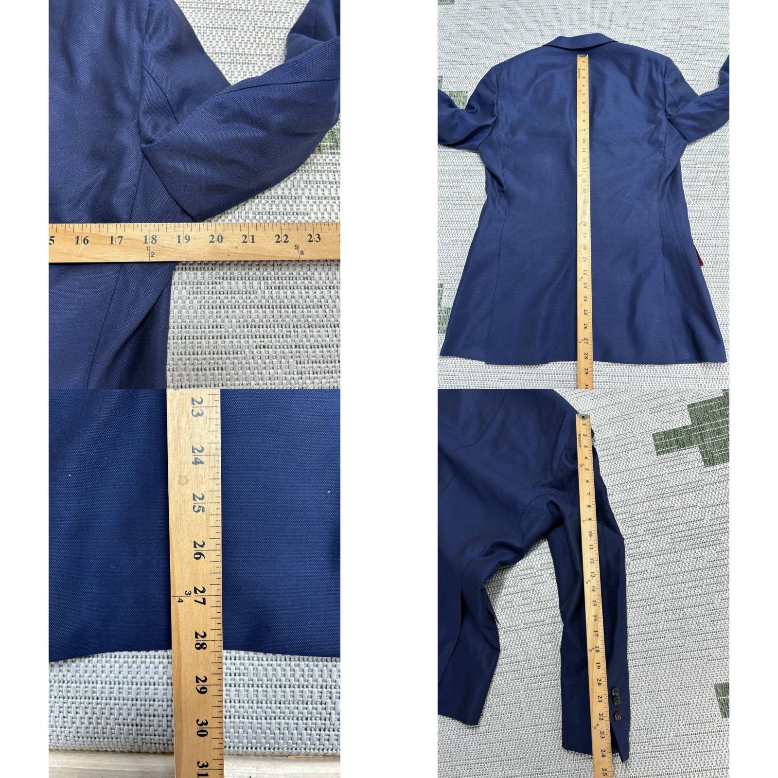 Suitsupply Suitsupply Sienna 2 Piece Suit Set Mens 38 it 38 us Blue Wool Super 130s Solid Modern 2 Piece Dress Suit Mens Size 38R - 9 Thumbnail
