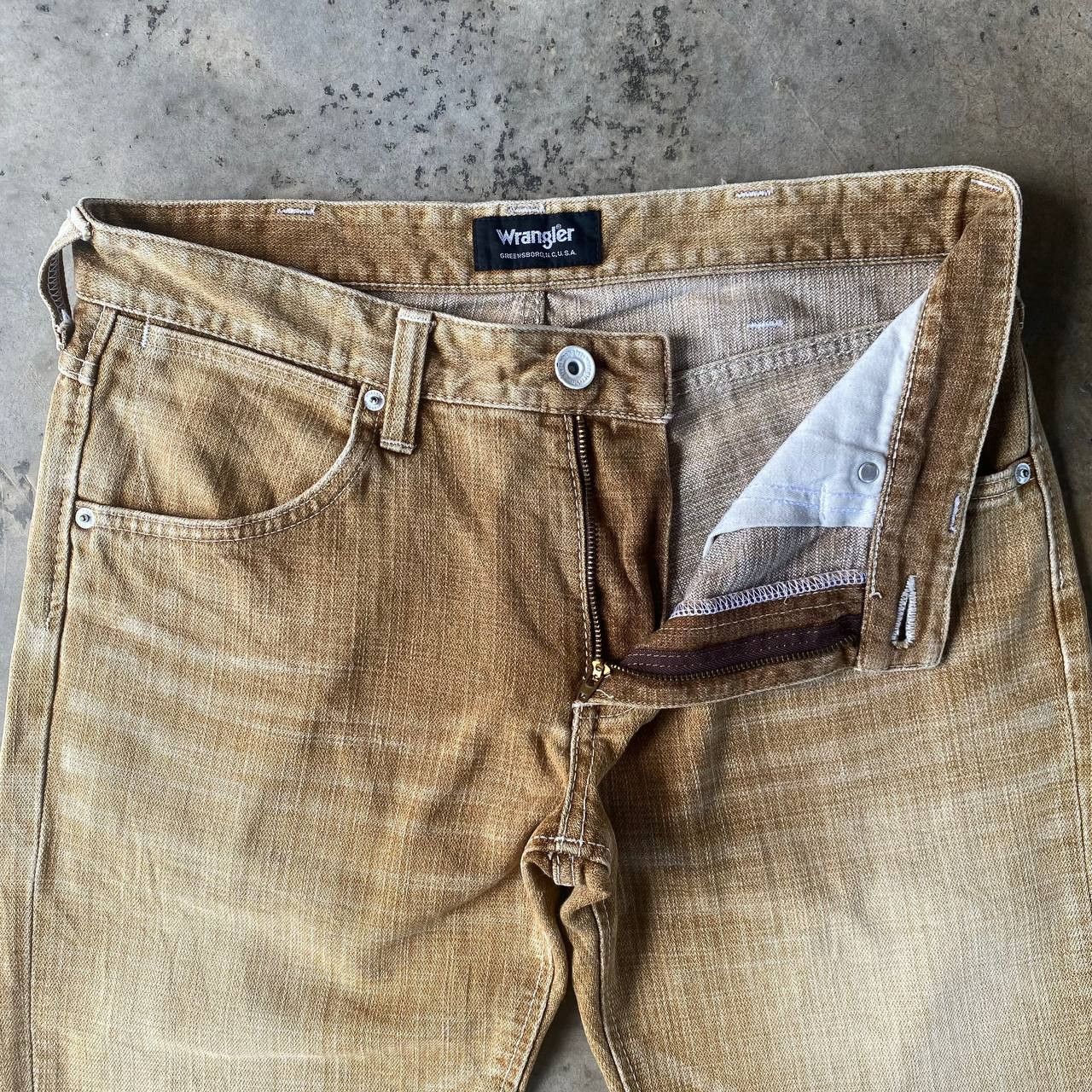 Wrangler FLARED VINTAGE 00s WRANGLER SUN FADED OCHRE Size US 30 / EU 46 - 6 Thumbnail