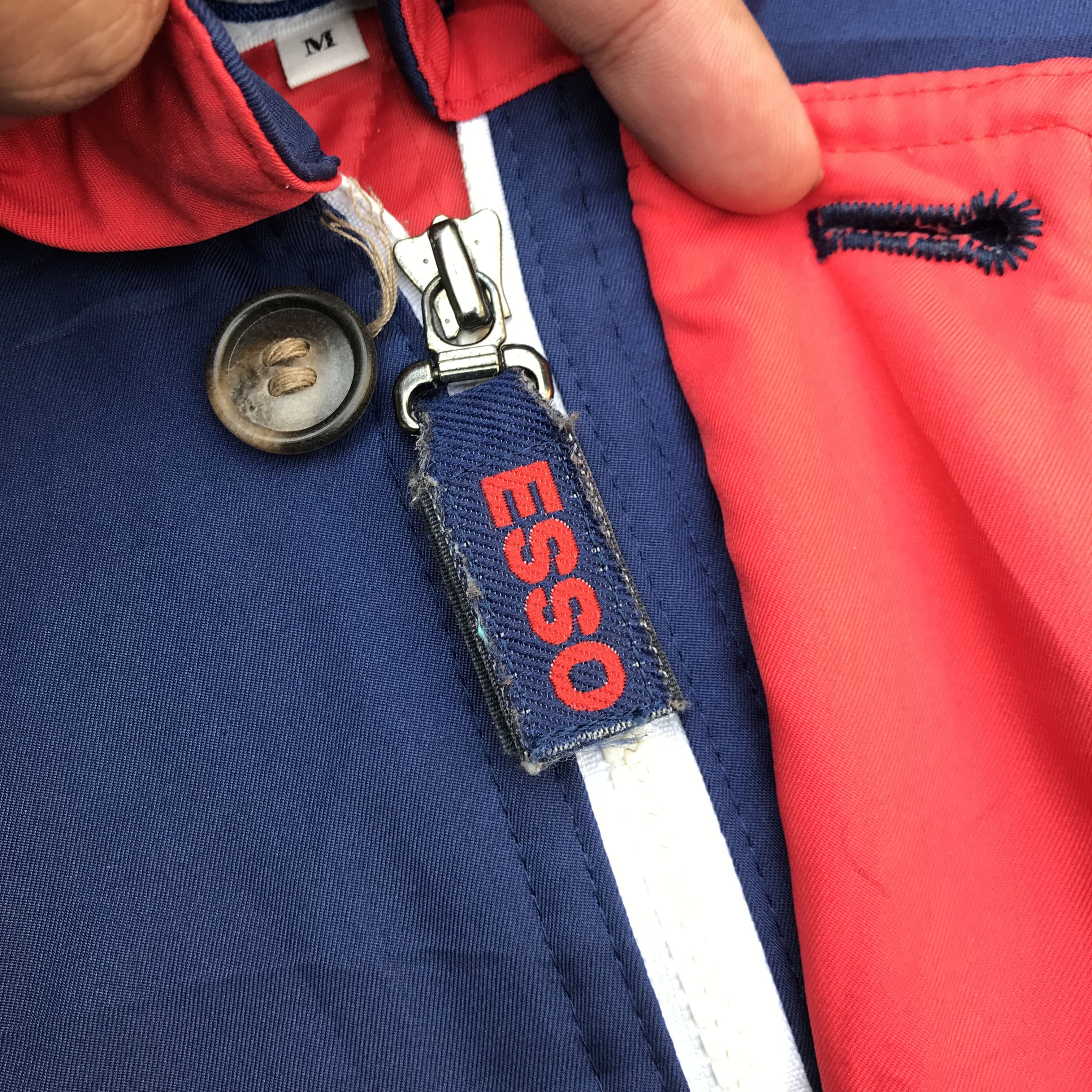 Japanese Brand Esso Us Safety Reflective Gas Station Staff Jacket Blue Size US M / EU 48-50 / 2 - 11 Thumbnail