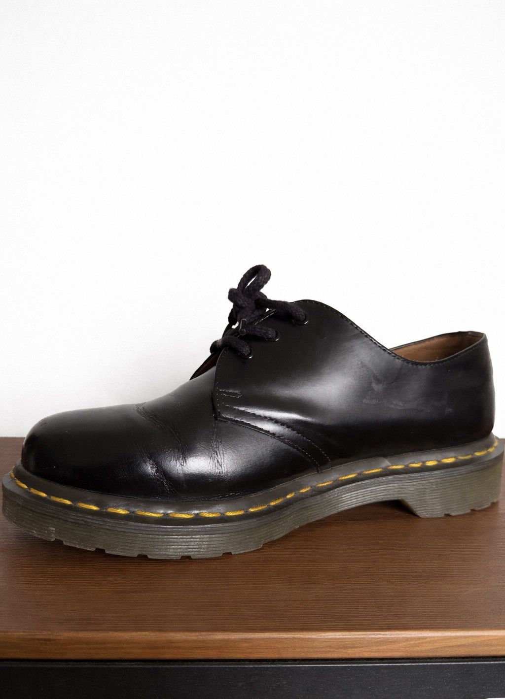 Comme des Garcons Homme Deux × Dr. Martens Comme Des Garçons Doc Marten 1461 Made in England Black Size US 9 / EU 42 - 5 Thumbnail
