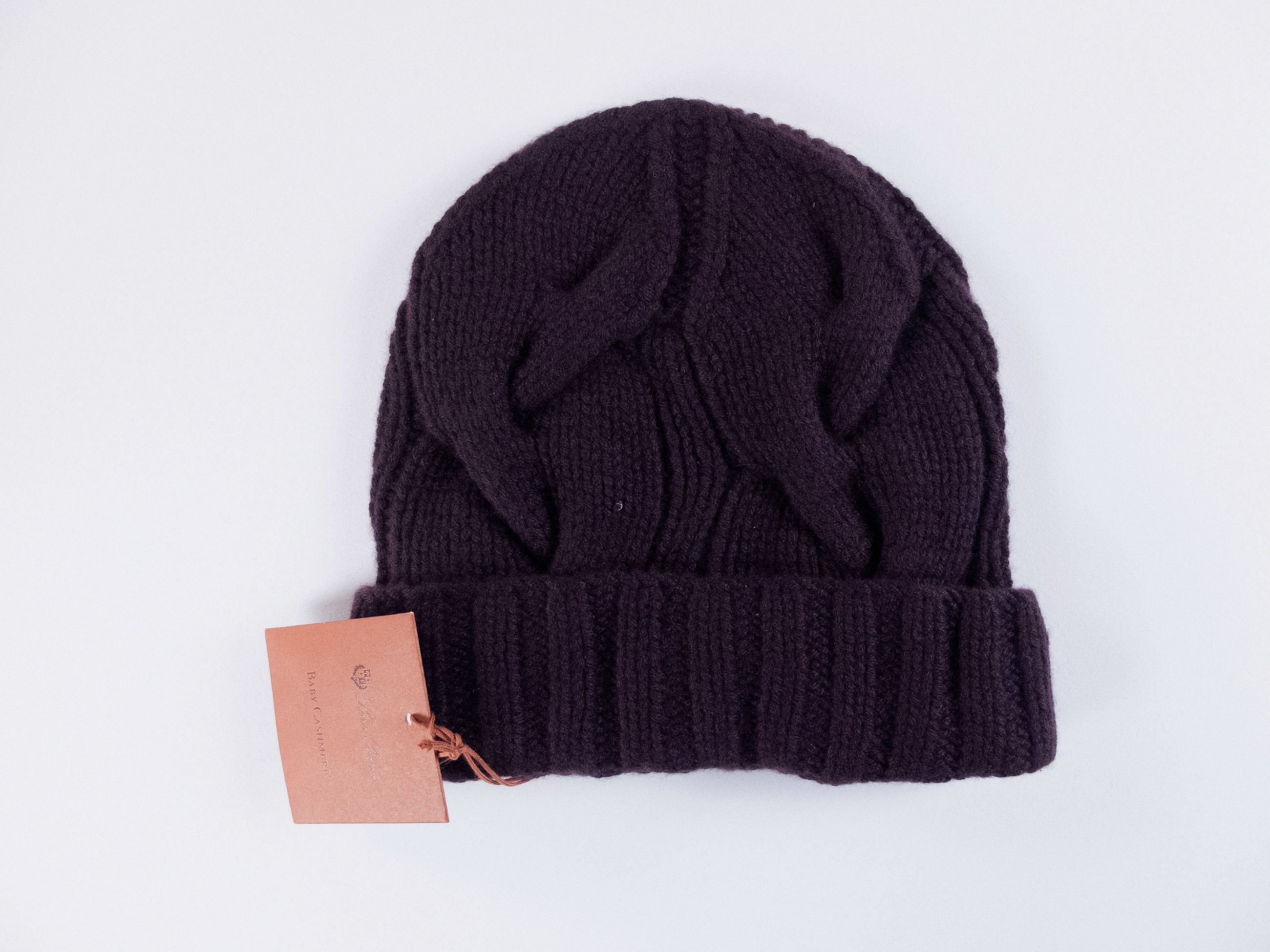 Loro Piana LORO PIANA Courchevel purple baby cashmere beanie hat q Size ONE SIZE - 4 Thumbnail