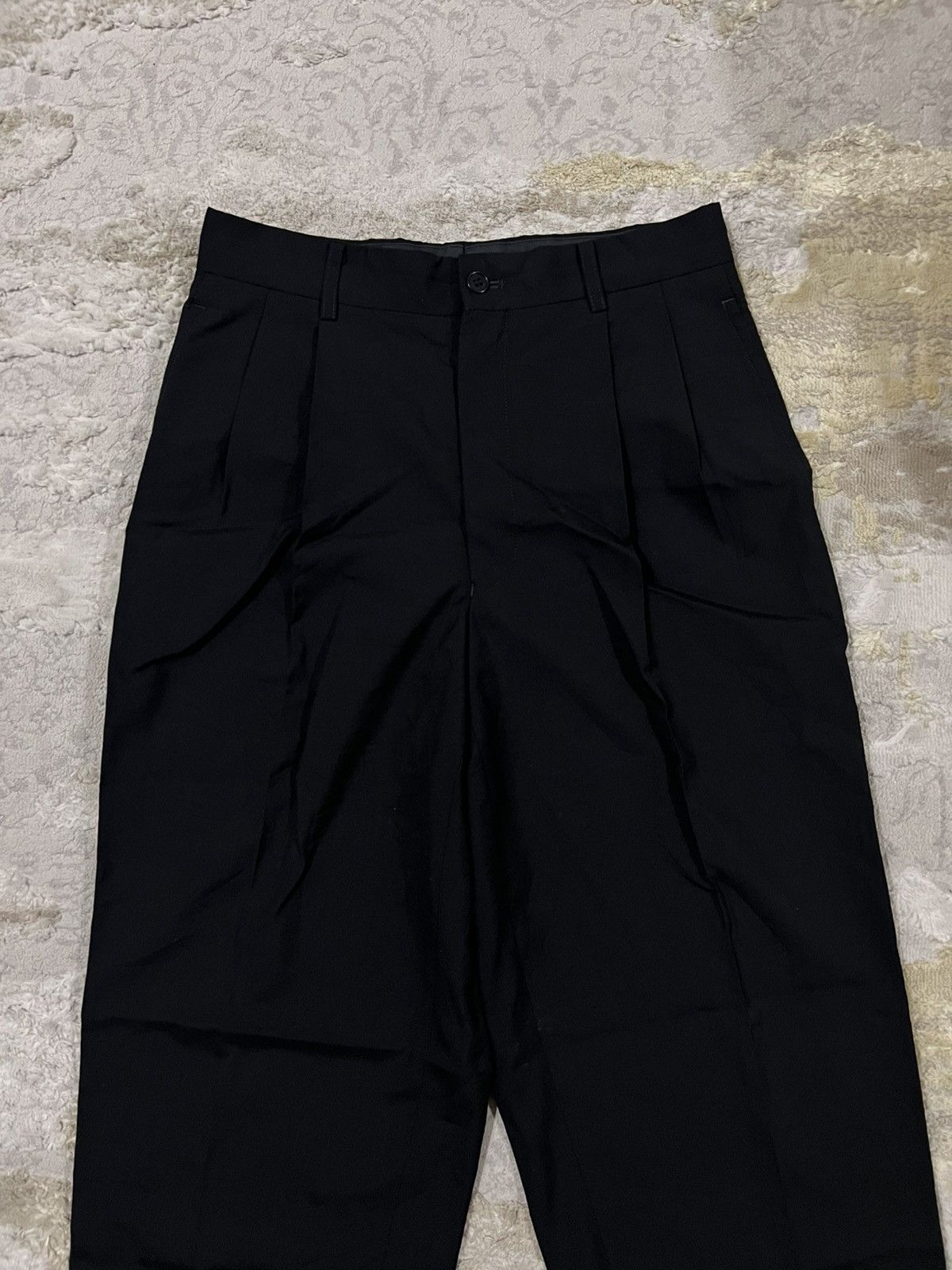 Yohji Yamamoto 1990s Yohji Yamamoto Gabardine Post Apocalypse Baggy Pants Size US 28 / EU 44 - 6 Thumbnail