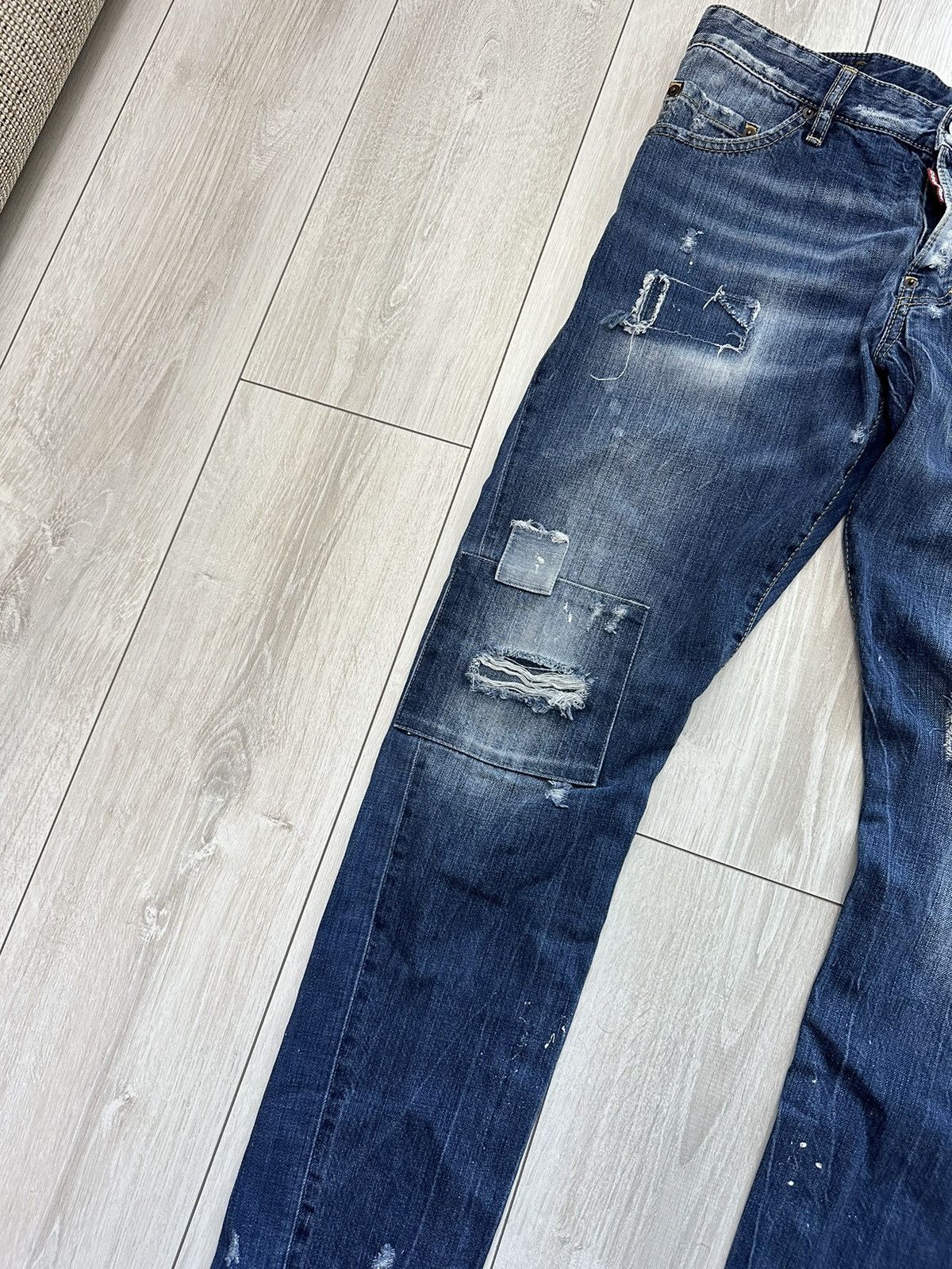 Dsquared2 Dsquared2 Sexy Twist Distressed Denim Jeans Pants (A031) Size US 34 / EU 50 - 5 Thumbnail