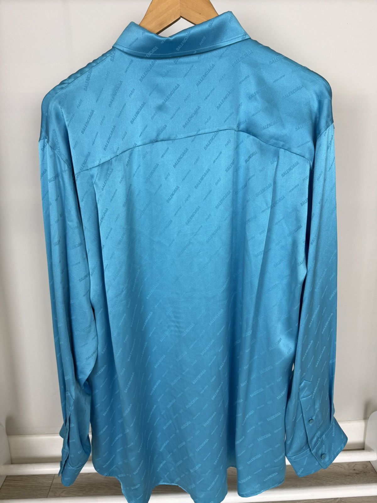 Balenciaga Balenciaga Silk Monogram Shirt Size XS / US 0-2 / IT 36-38 - 5 Thumbnail
