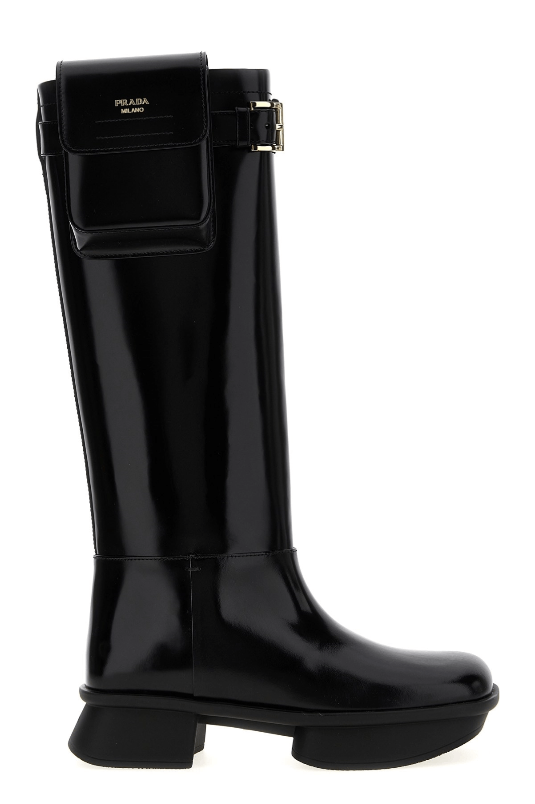 Prada PRADA Equal Black Leather Boots New And Authentic Size US 6 / IT 36 - 1 Thumbnail