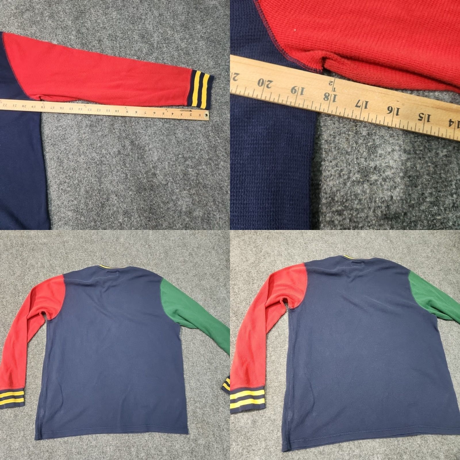 Polo Ralph Lauren VINTAGE Polo Ralph Lauren Shirt Men XL Crest Patch Thermal Waffle 90s Sleep Mens Size US XL / EU 56 / 4 - 9 Thumbnail