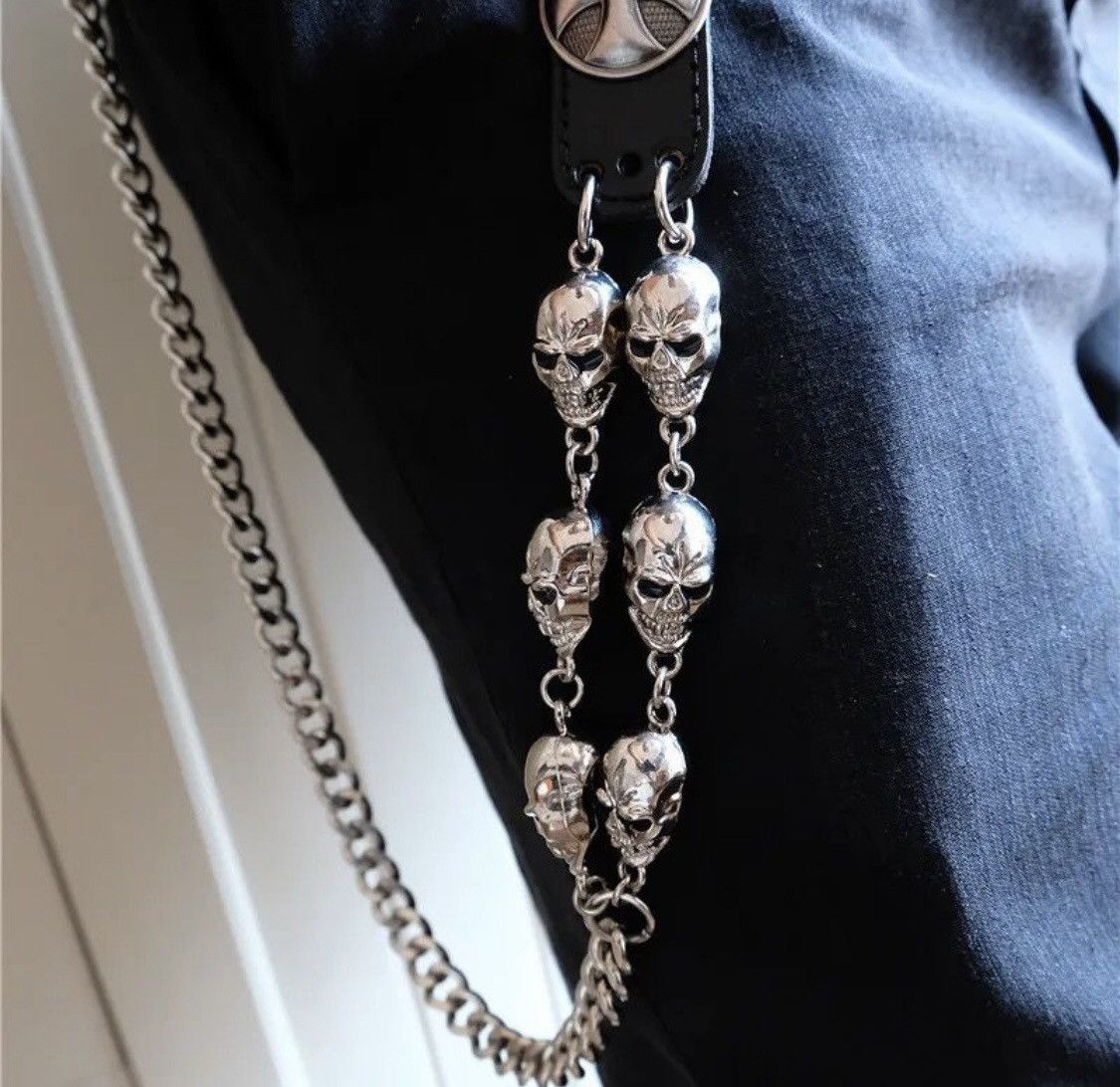 Other Wallet Skull Belts Chain Size ONE SIZE - 2 Thumbnail