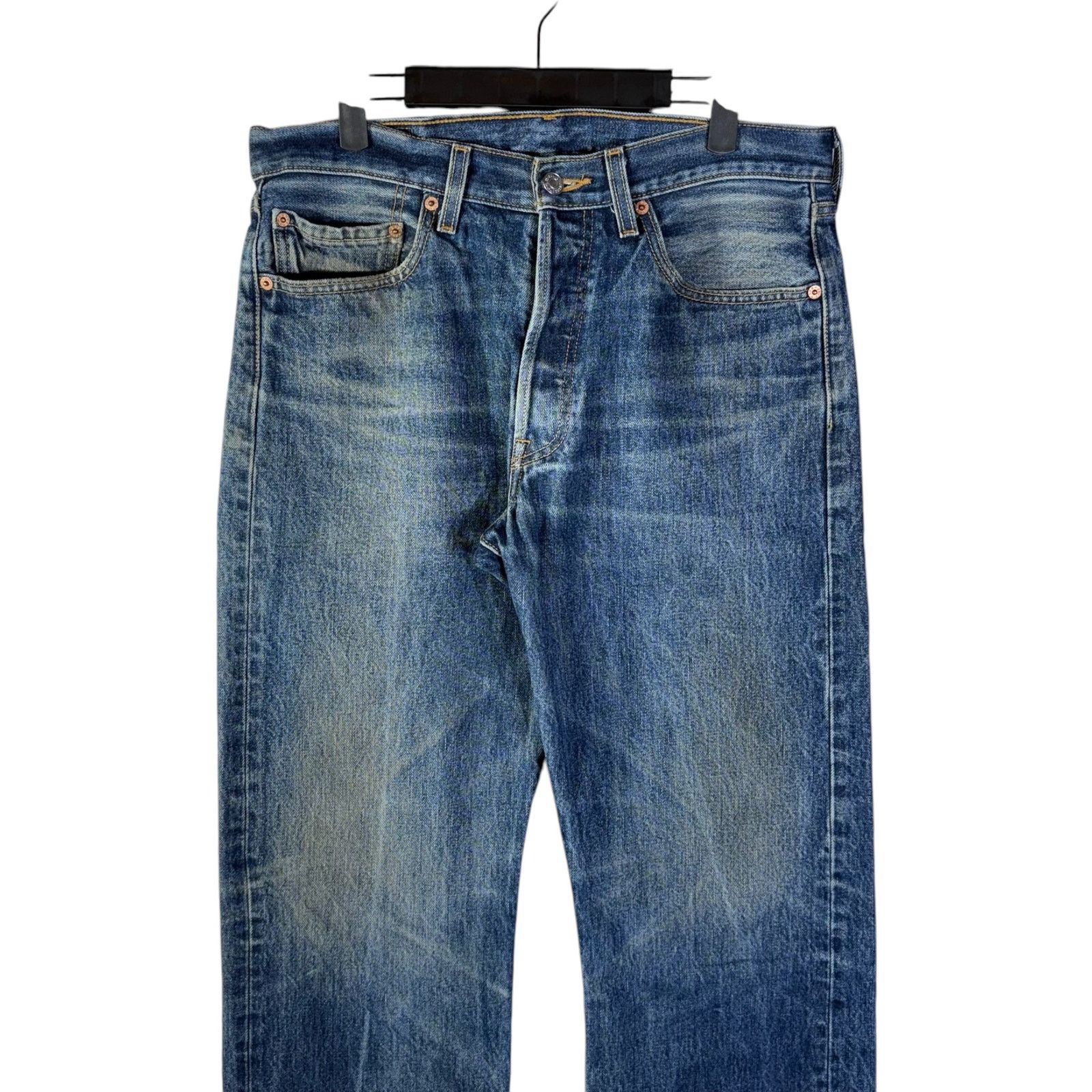 Levi's Vintage Levi's 501 Straight Leg Denim Jeans 33x32 Size US 33 - 2 Thumbnail