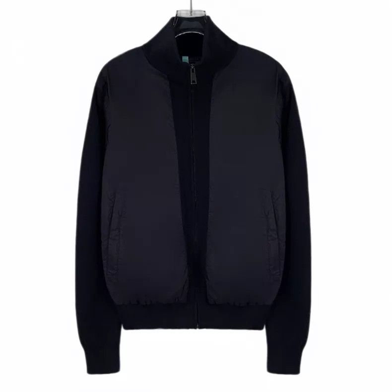 Prada Prada Black wool stand-up collar zipper long-sleeved jacke Size US S / EU 44-46 / 1 - 1 Thumbnail