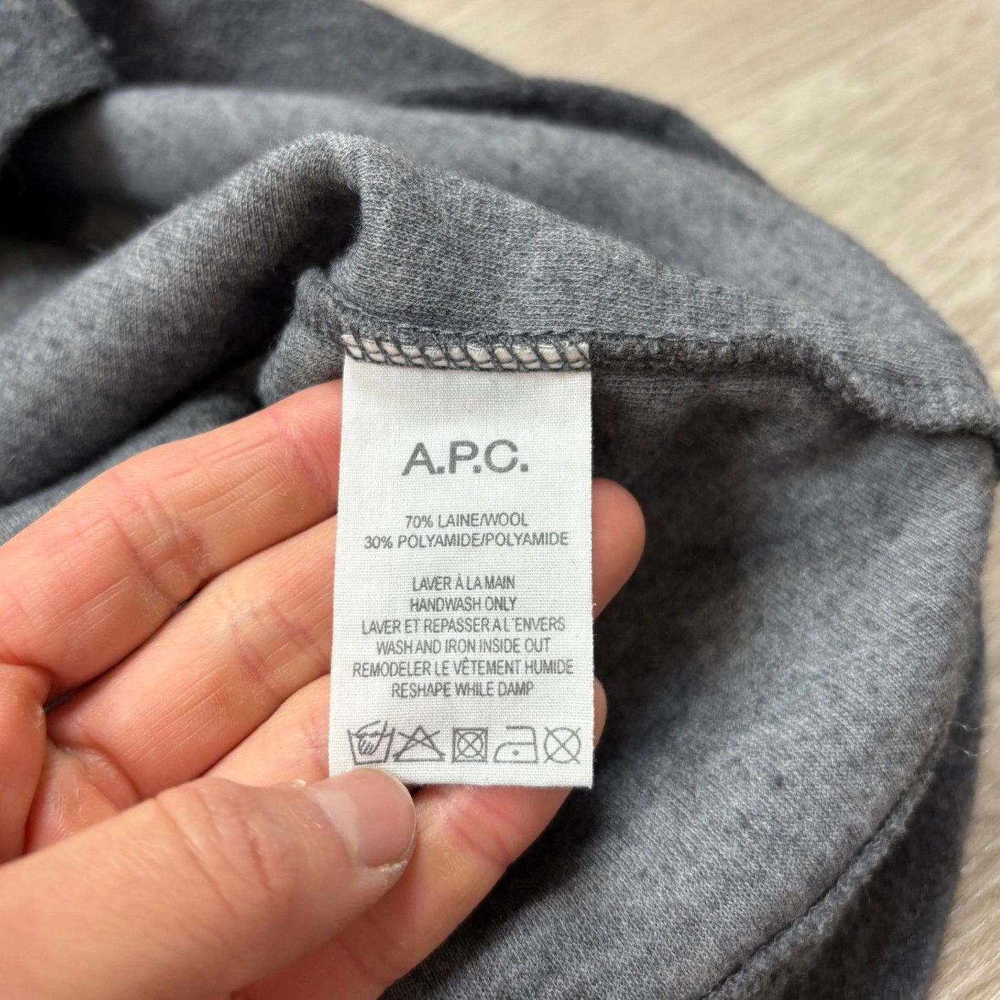 A.P.C. A.P.C. Wool Terry Jumper Sweater Men's XL Minimalist Preppy Size US XL / EU 56 / 4 - 7 Thumbnail