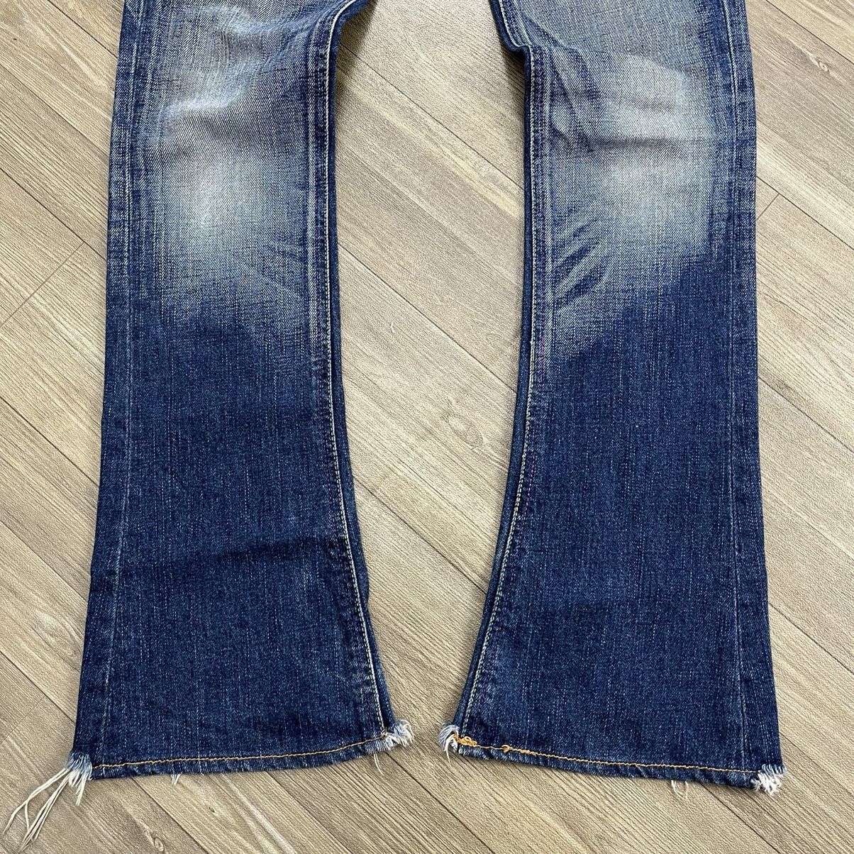Japanese Brand 2000s Sly Japan Clawmark Distressed Punk Bootcut Flare Jeans Size US 26 / EU 42 - 10 Thumbnail