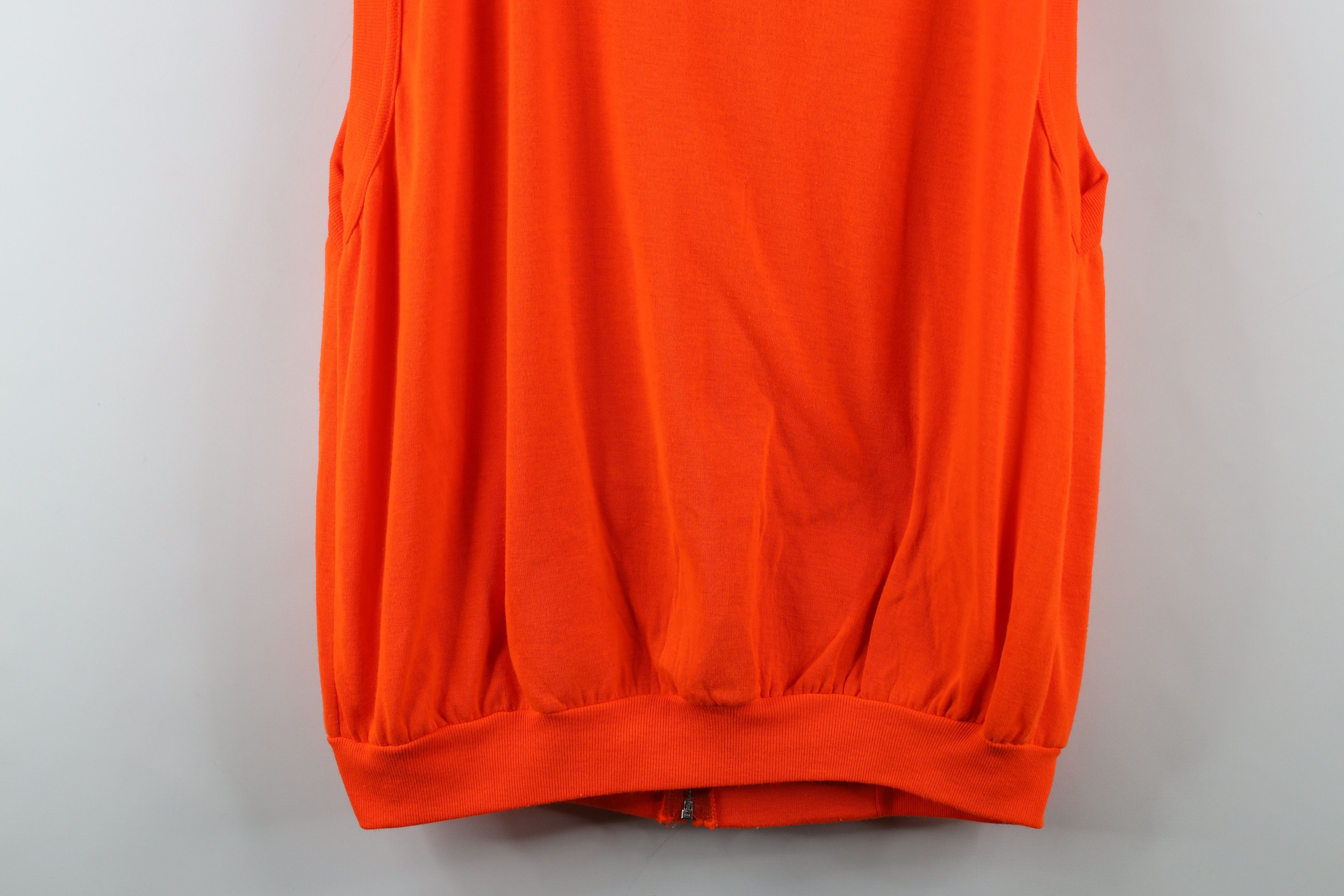 Vintage Vintage 90s Full Zip Sleeveless Vest Jacket Blaze Orange USA Size US XXL / EU 58 / 5 - 11 Thumbnail