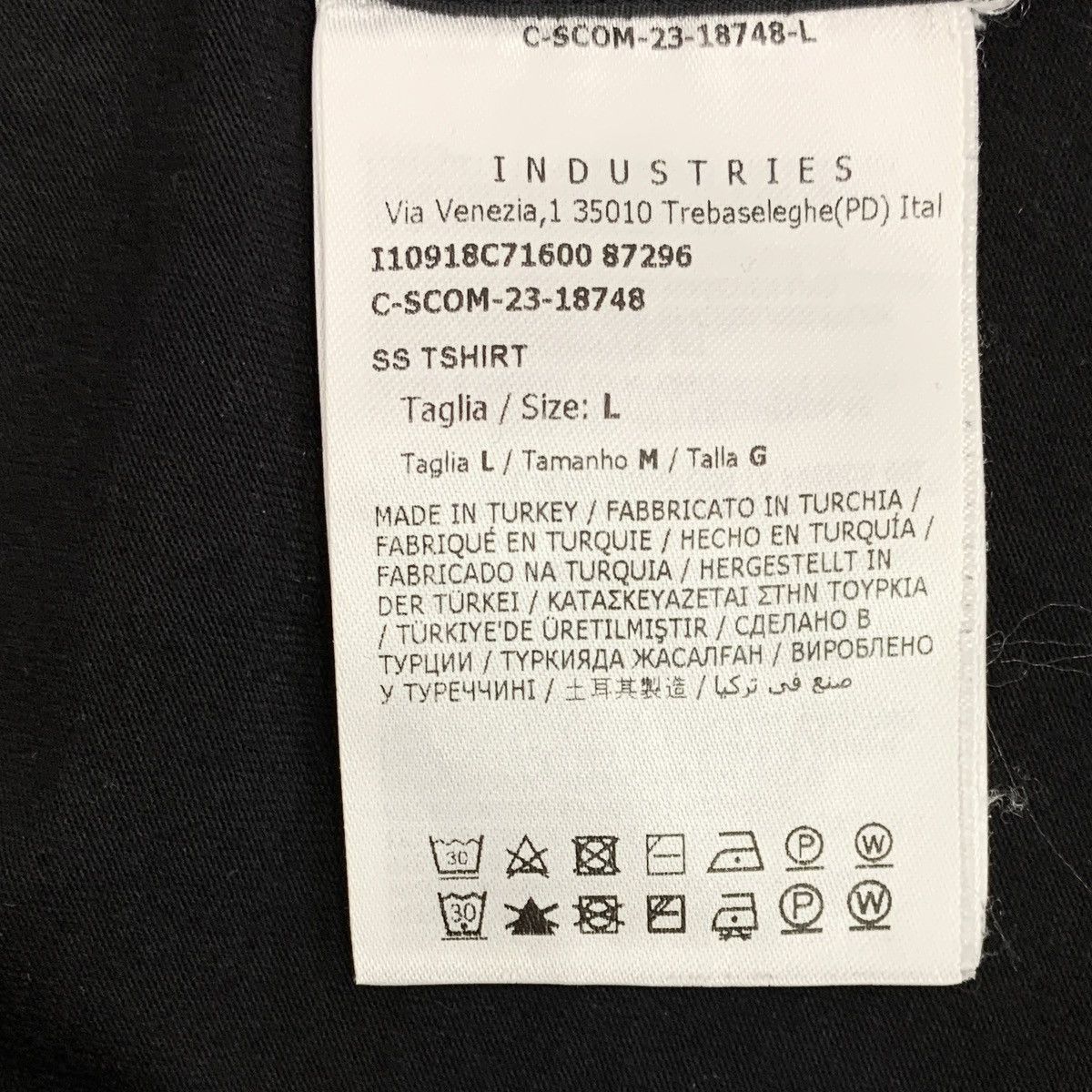 Moncler Moncler 23FW Black Logo Patch Cotton Crew Neck T-shirt K26WX Size US L / EU 52-54 / 3 - 8 Thumbnail