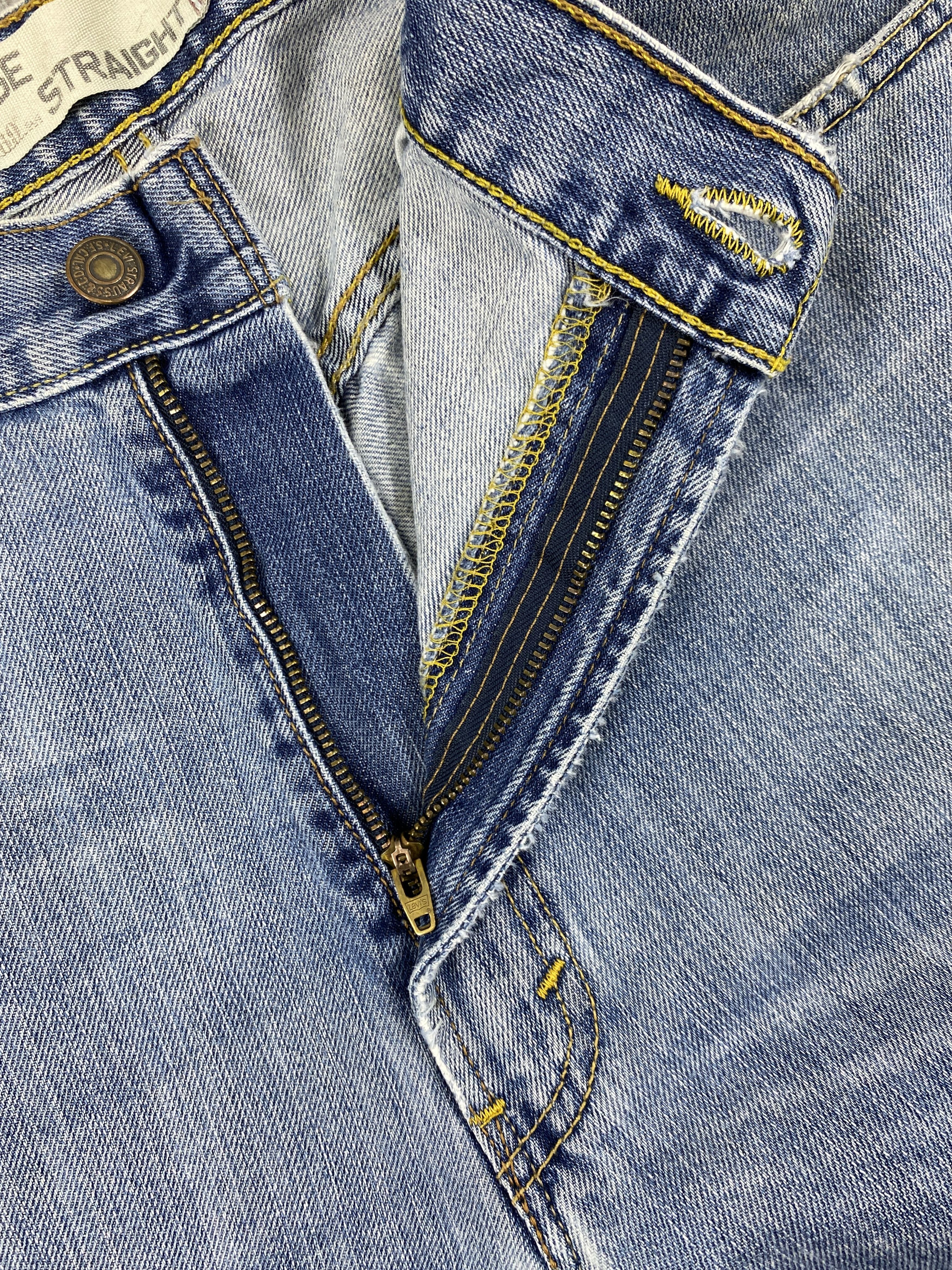 Levi's Vintage Levi's 569 Lose Straight Distressed Denim -JN542 Size US 36 / EU 52 - 6 Thumbnail