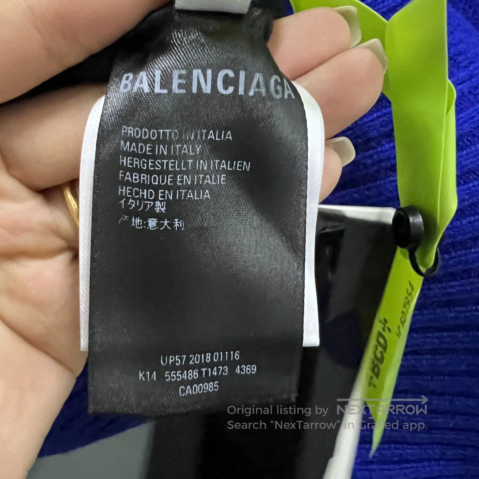 Balenciaga Balenciaga Blue Logo Sweater. Size US XS / EU 42 / 0 - 3 Thumbnail