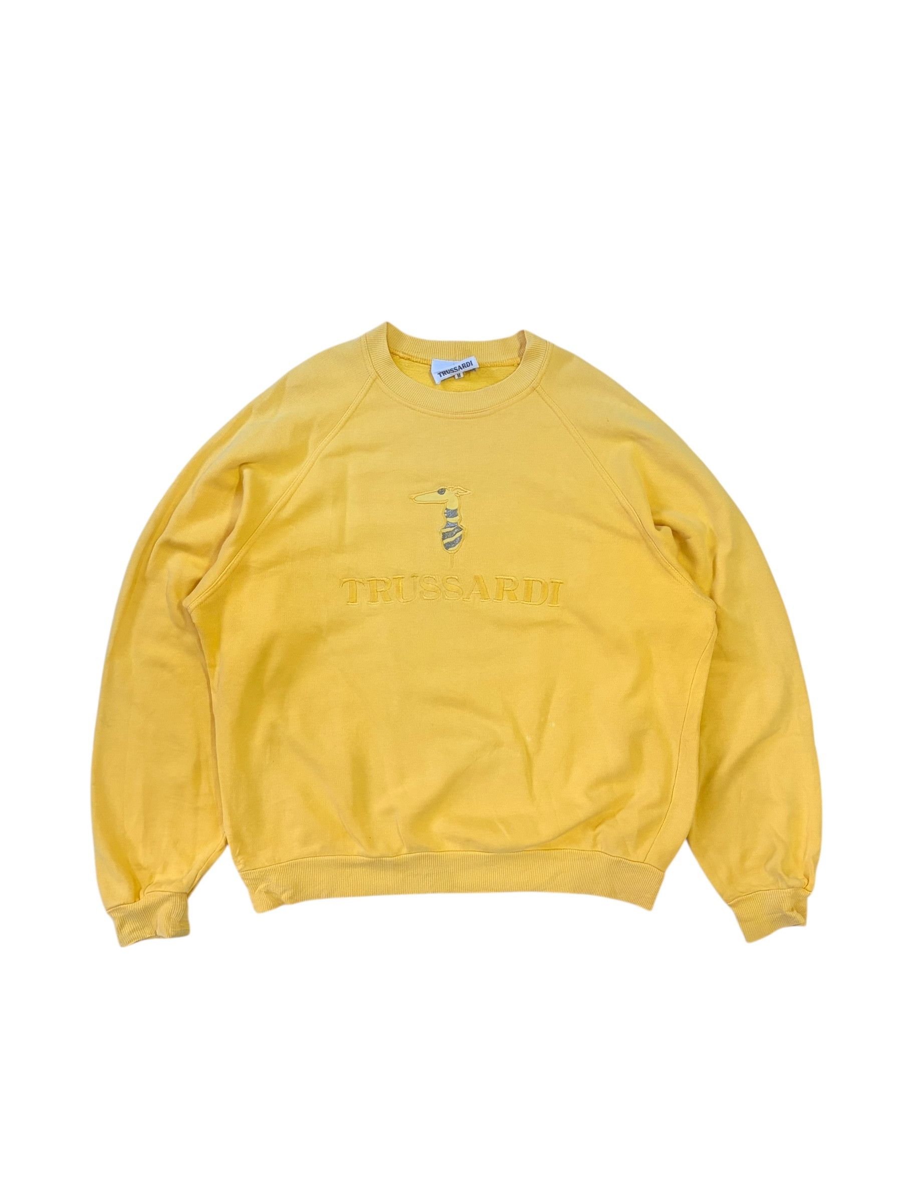 Trussardi Vintage Trussardi Made in Italy Embroidery Logo Sweatshirt Size US M / EU 48-50 / 2 - 2 Thumbnail