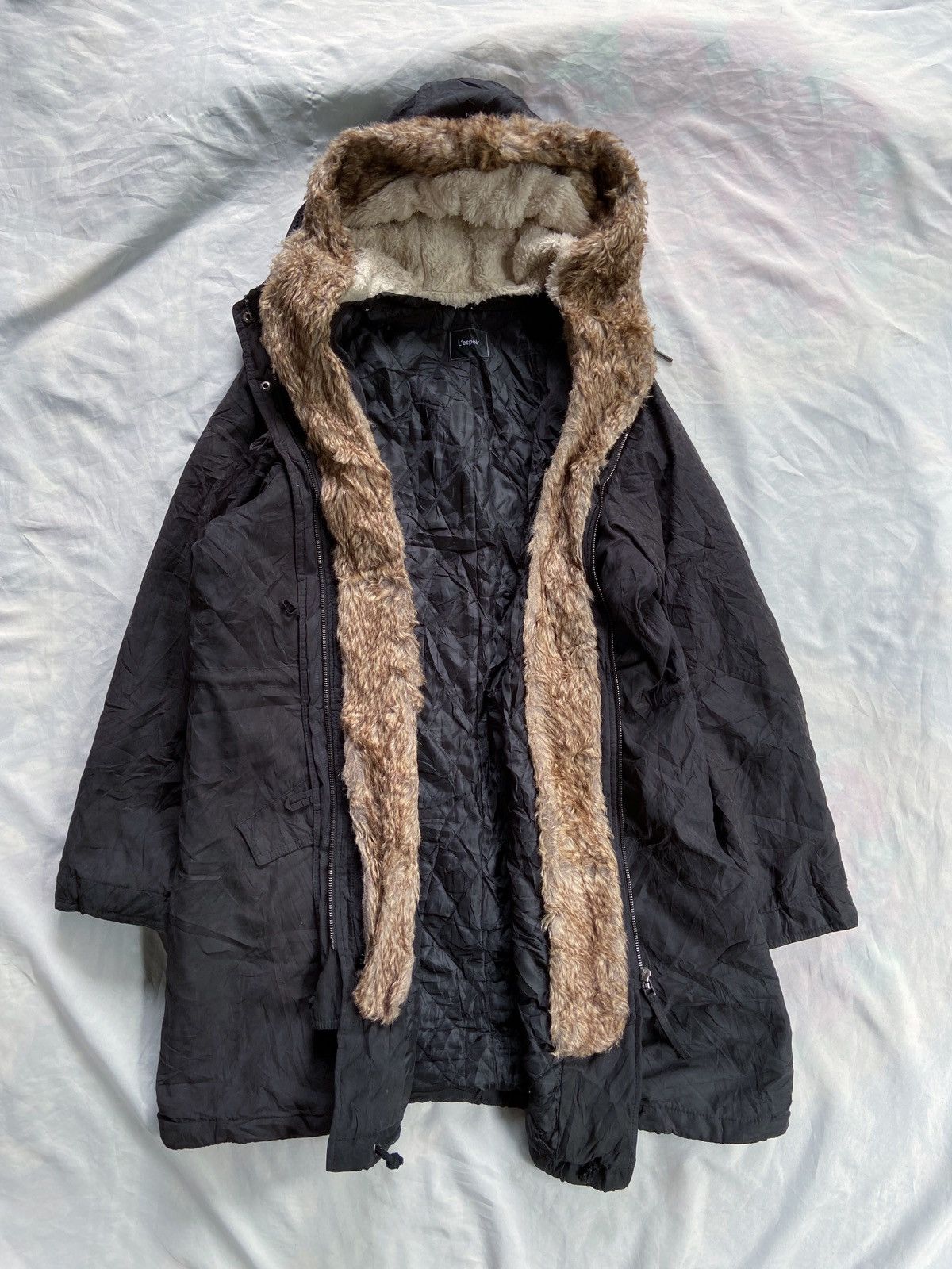 Japanese Brand JAPANESE L'ESPOIR FAUX FUR PARKA JACKET Size US XXL / EU 58 / 5 - 2 Thumbnail