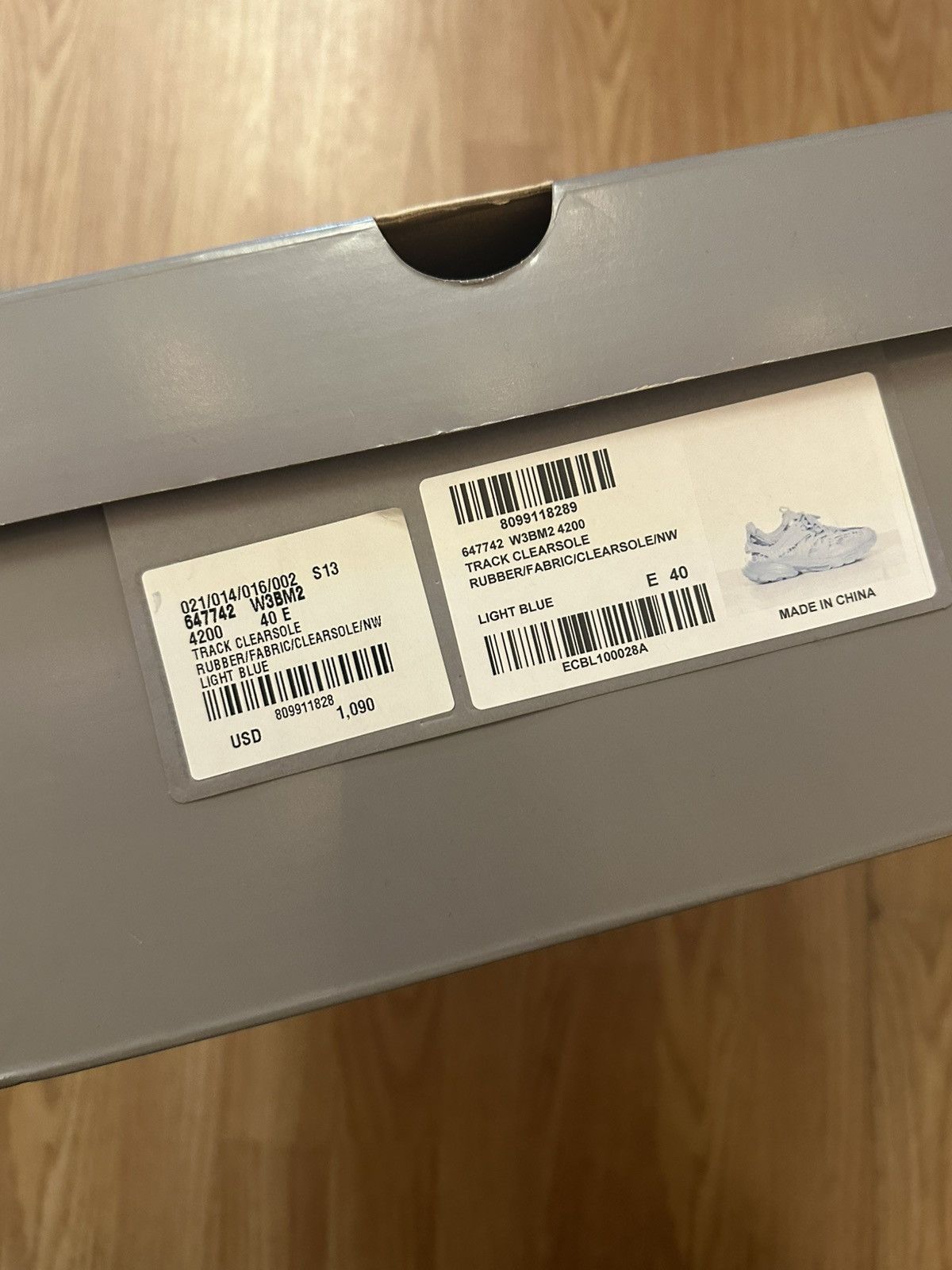 Balenciaga Balenciaga Light Blue Track Clear Sole Sneaker Size 40 Size US 7 / EU 40 - 5 Thumbnail