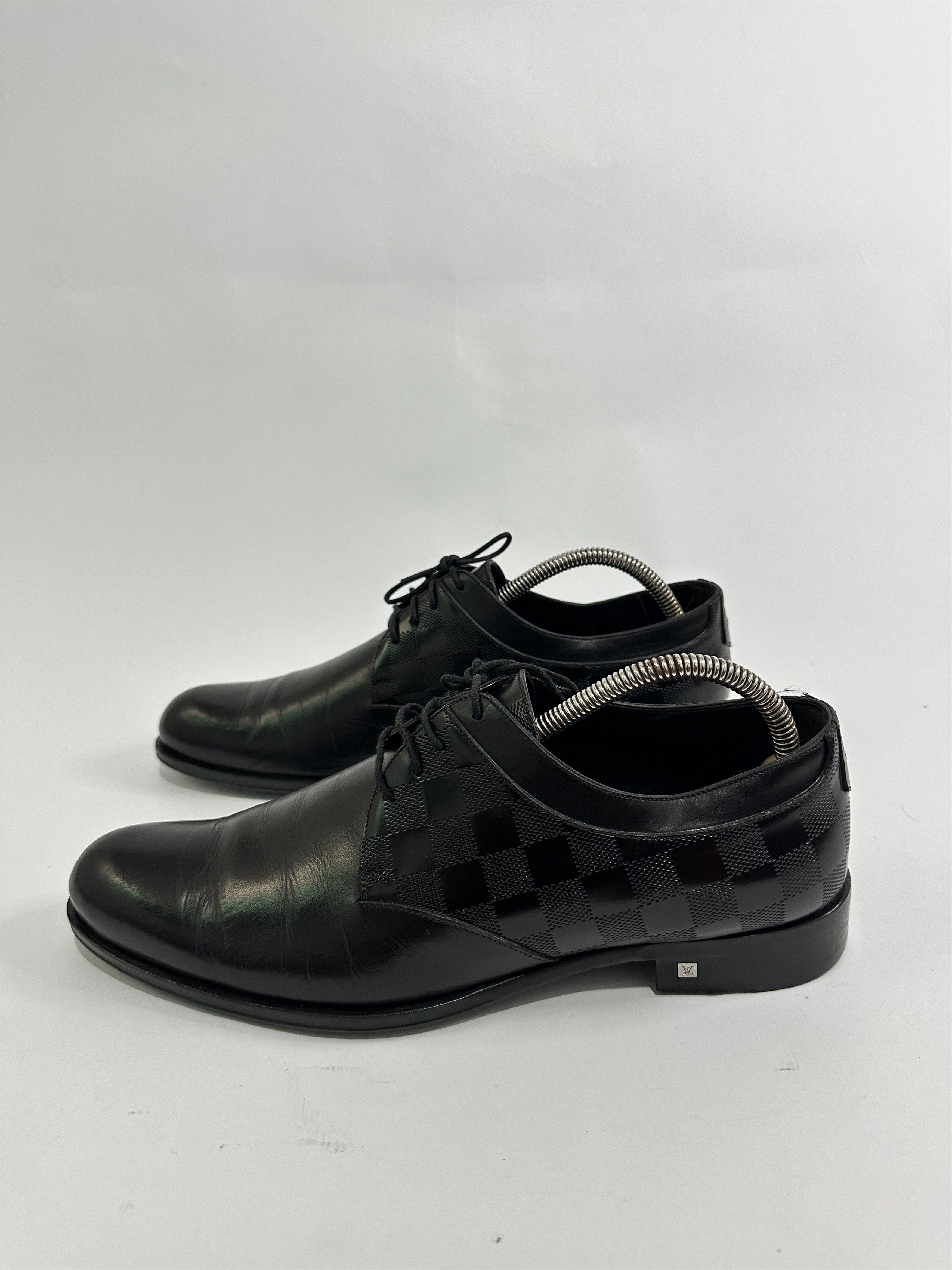 Louis Vuitton Louis Vuitton Damier Embossed Leather Lace-Up 
