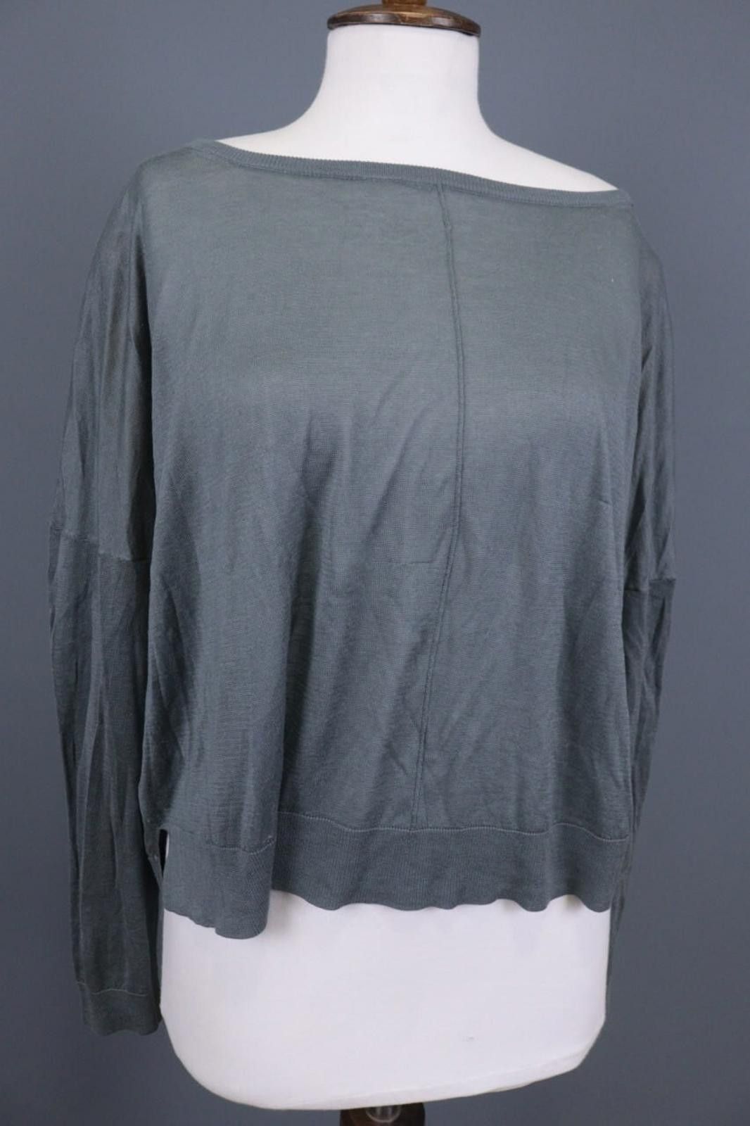 Designer Transit Par Such Gray Top Tunic Blouse Size 3 Size M / US 6-8 / IT 42-44 - 6 Thumbnail