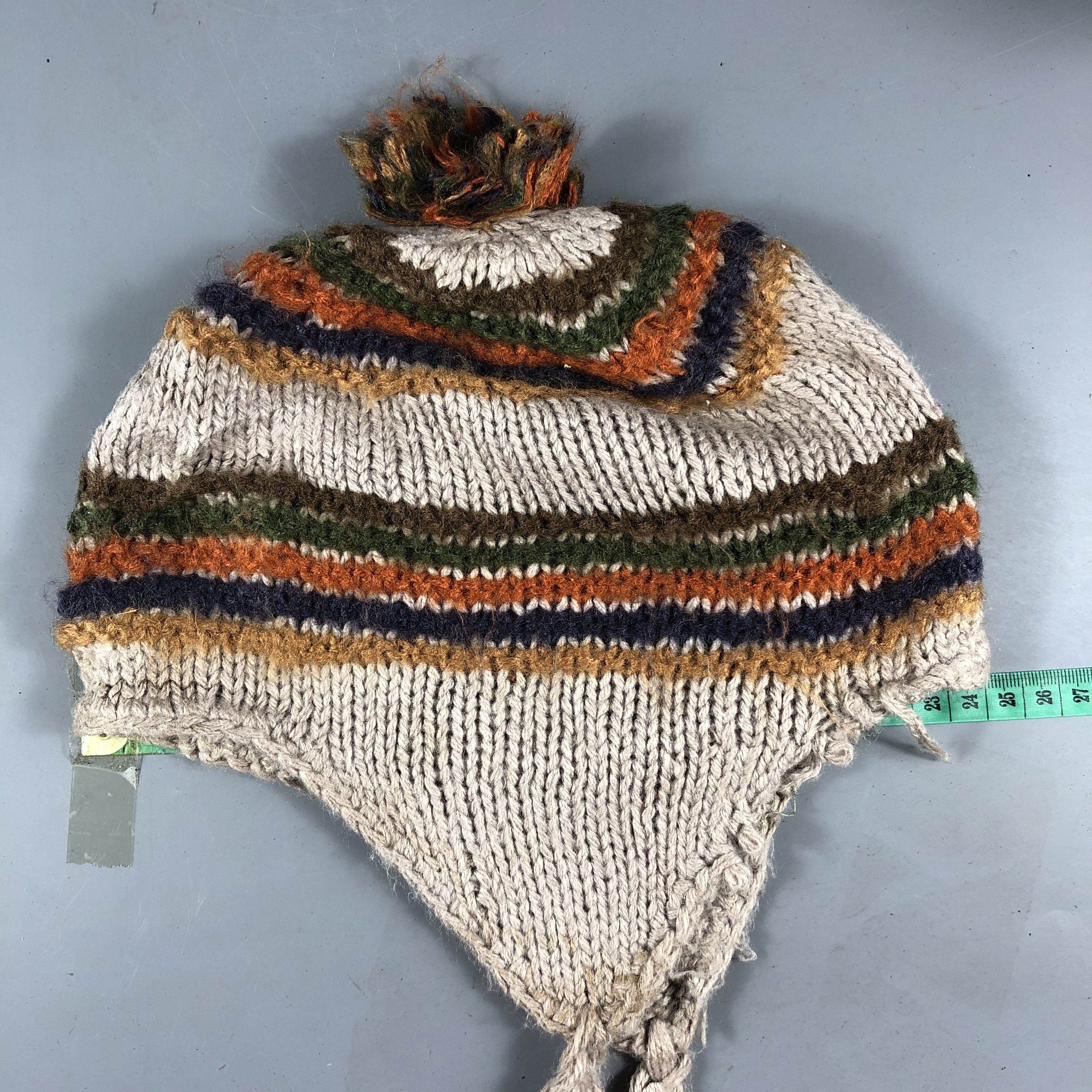 Japanese Brand Aurelia Kobe Crochet Earflap Beanie Size ONE SIZE - 3 Thumbnail