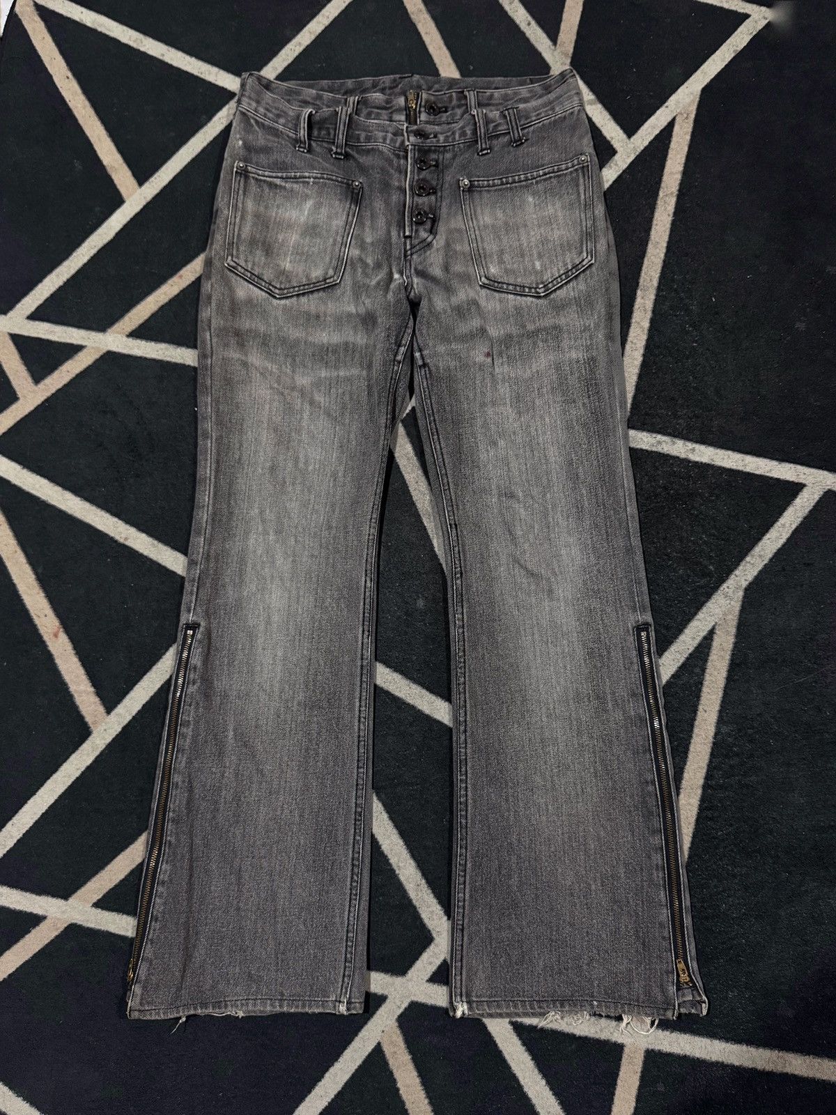 PPFM PPFM Double Waist Flared Denim Size US 30 / EU 46 - 3 Thumbnail