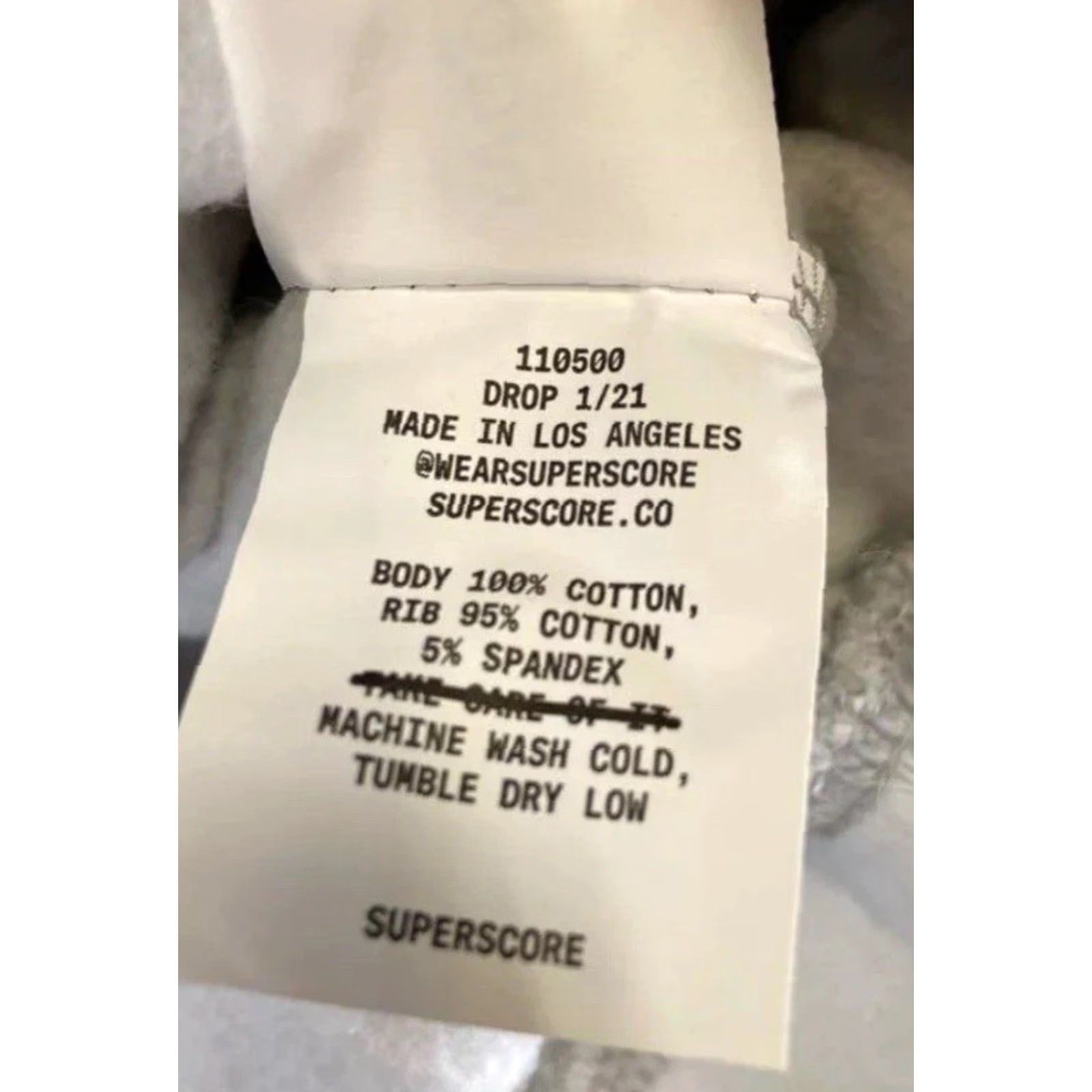 Vintage NWT Superscore Unisex Adult Gray Cotton Long Sleeve Pockets Pullover Hoodie Sz L Size US L / EU 52-54 / 3 - 4 Thumbnail