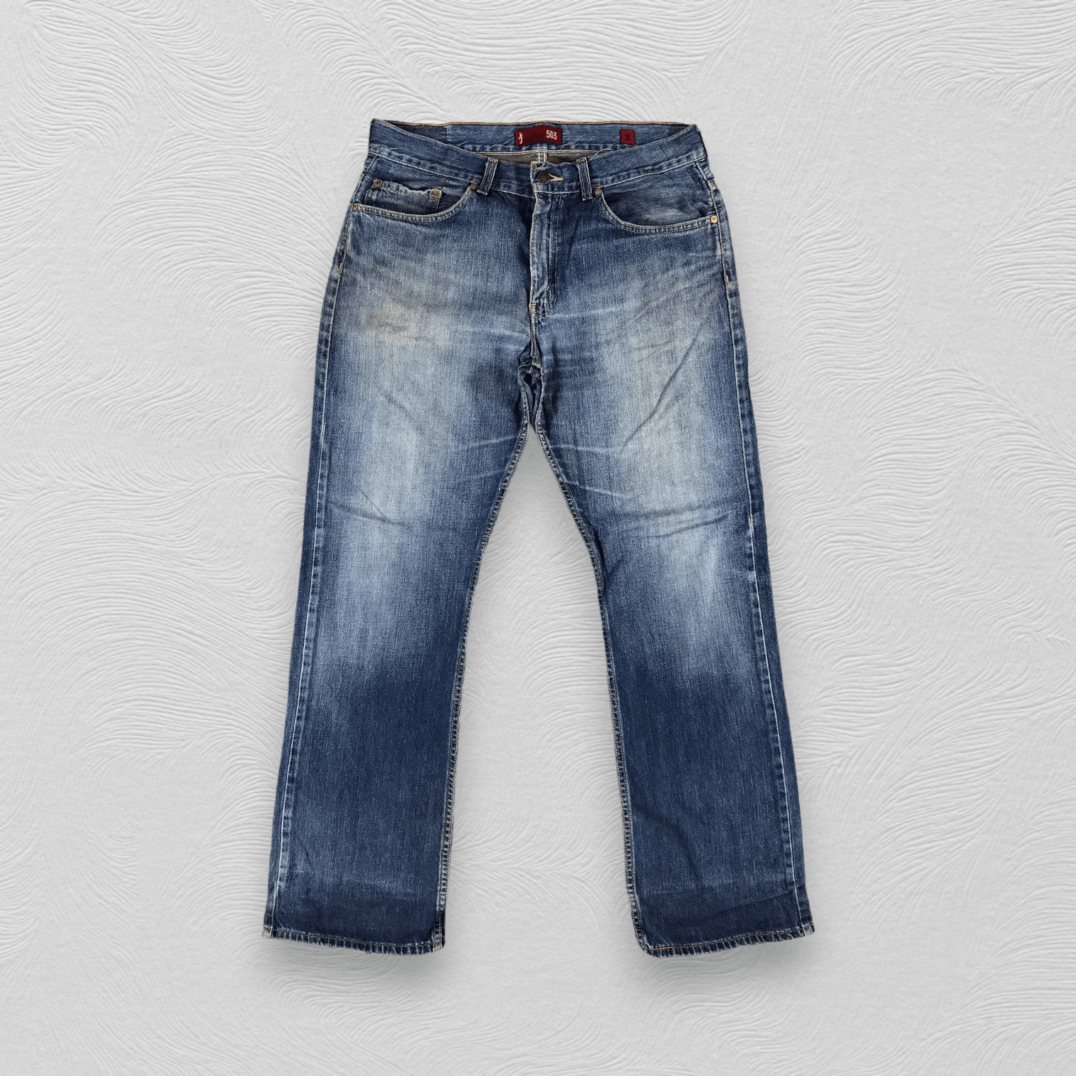 image of Levis 503 Jeans Flare Denim Kj887 in Blue, Men's (Size 35)