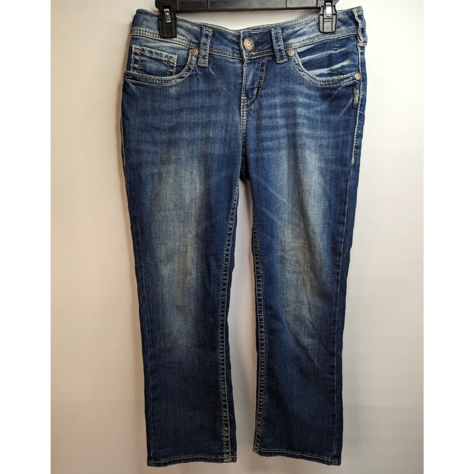 Silver Jeans Co. Silver Jeans Aiko Mid Capri Size 28 22L Women’s Jeans Super Stretch Cotton Blend Size 28" / US 6 / IT 42 - 3 Thumbnail