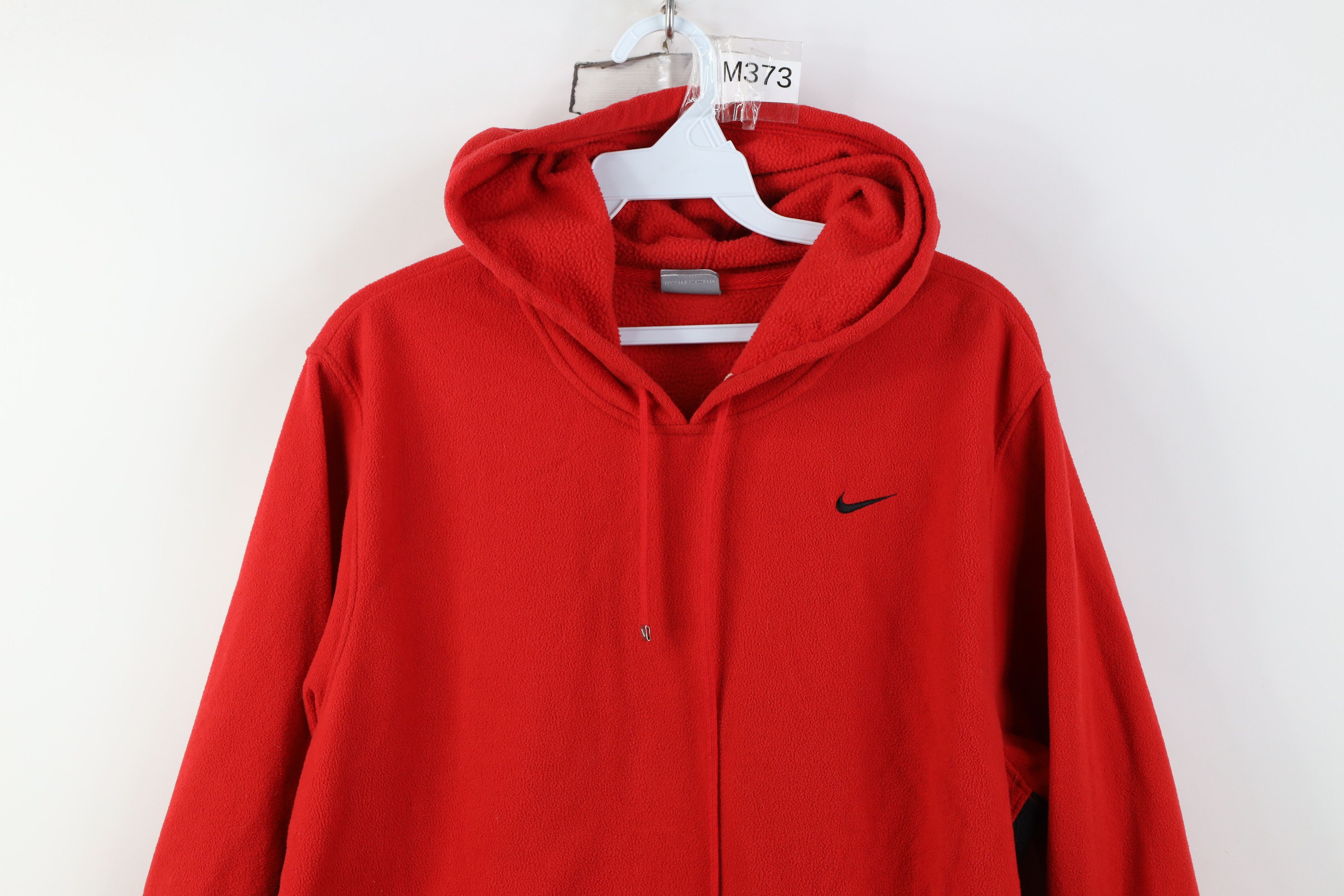 Nike Vintage Y2K Nike Mini Swoosh Fleece Hoodie Sweatshirt Red Size US S / EU 44-46 / 1 - 2 Thumbnail