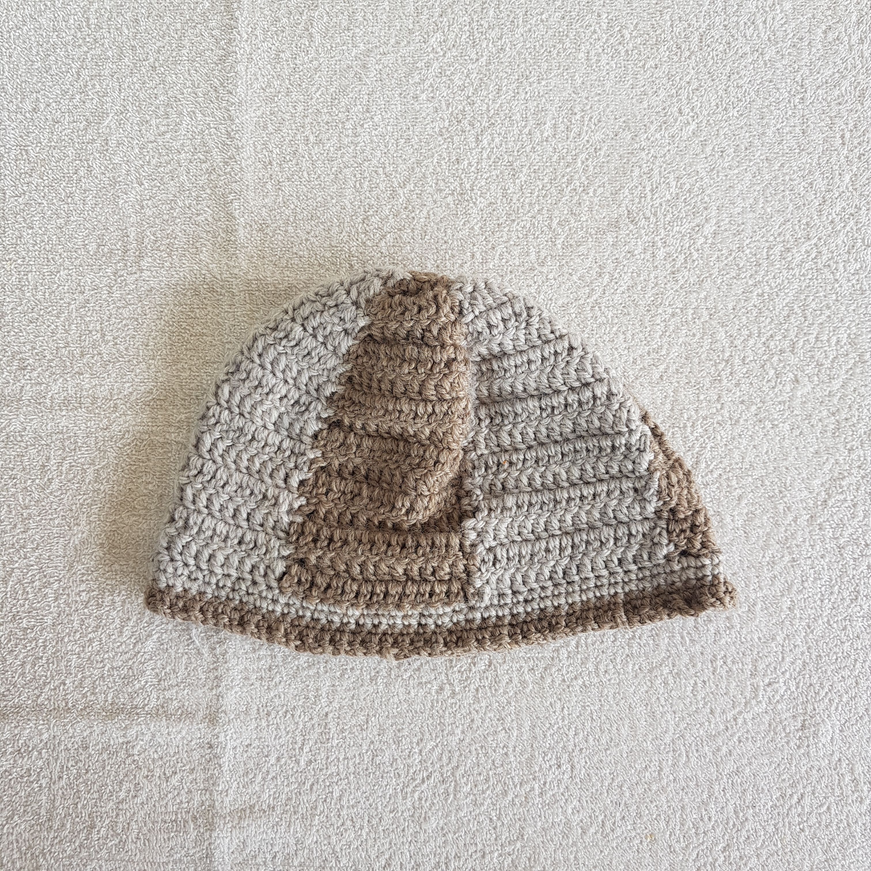 Homespun Knitwear Vintage Unknown Japanese Knit Beanie Slouchy Crochet Hats. Size ONE SIZE - 5 Thumbnail