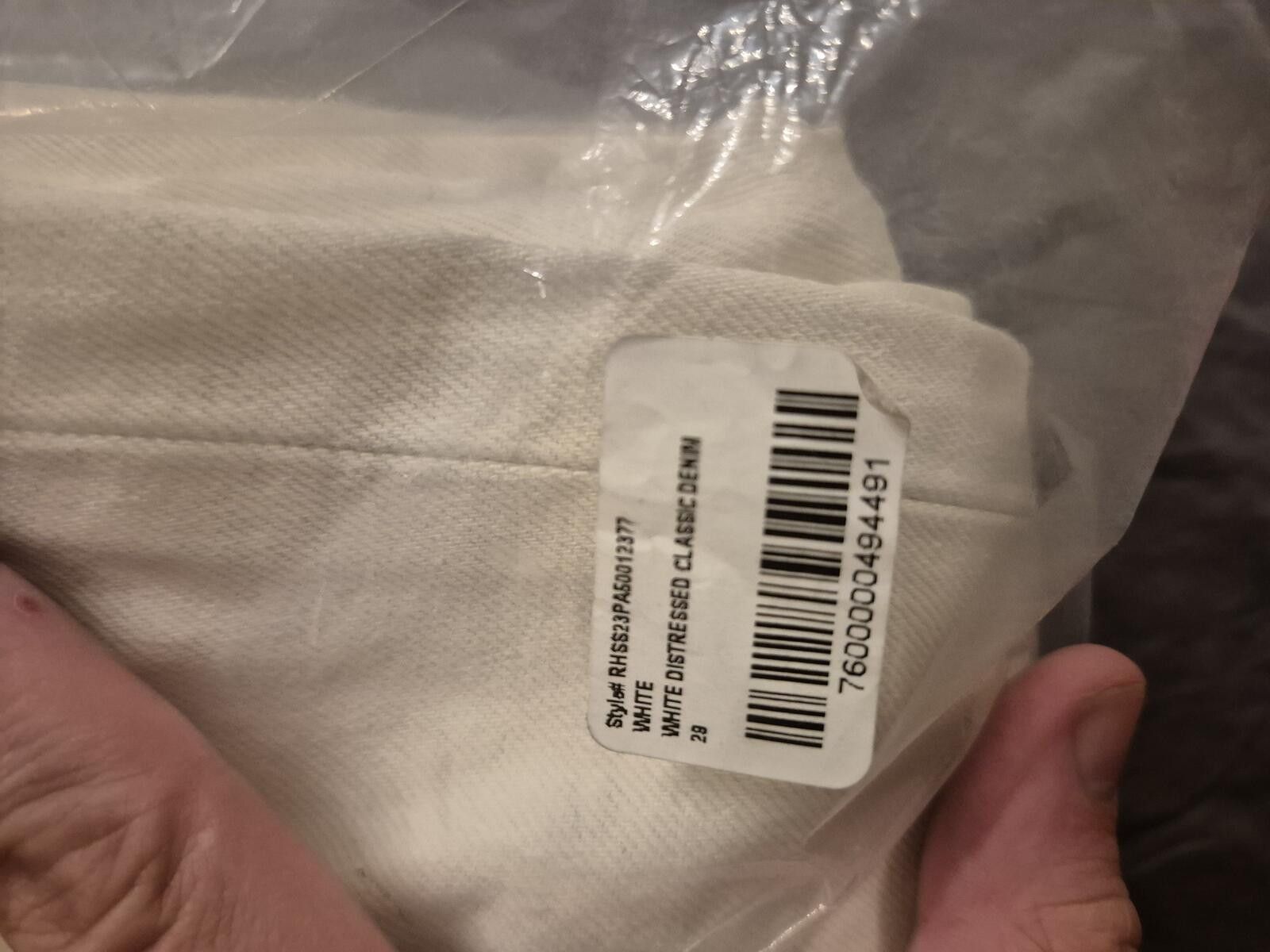 Rhude Rhude White Distressed Classic Denim Jeans Size 29 Size US 29 - 10 Thumbnail