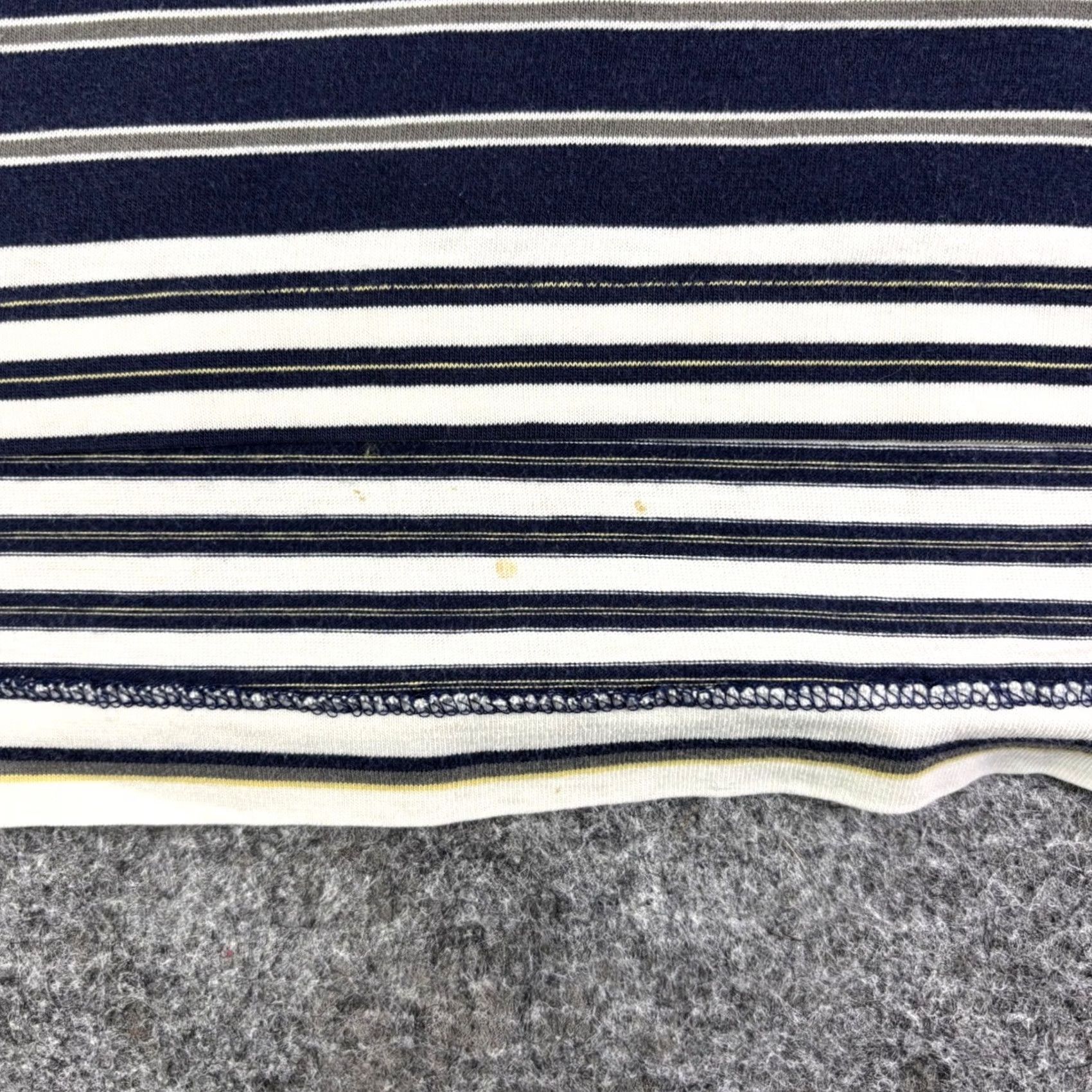Nike Nike Golf Polo Shirt Mens XL Short Sleeve Striped Navy Blue Yellow White Multicolor 90s Casual Golf Shirt Size US XL / EU 56 / 4 - 8 Thumbnail