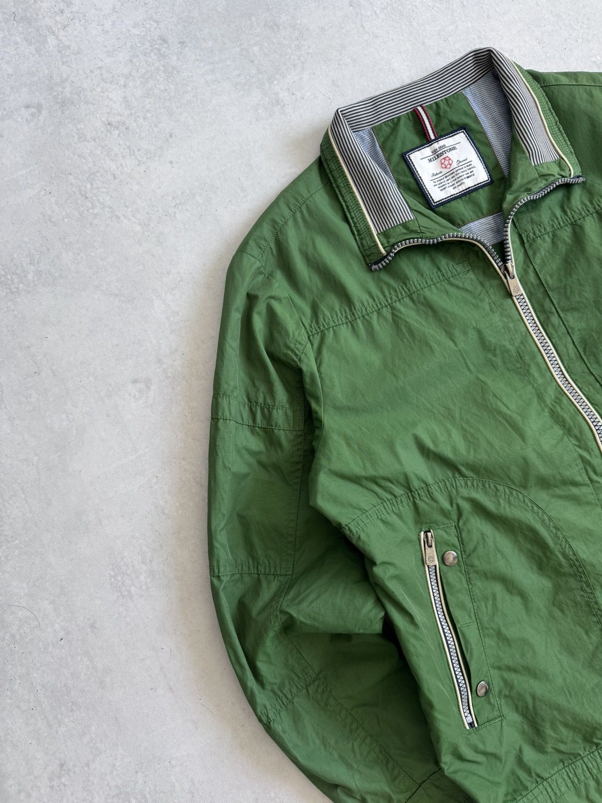Milestone Vintage Milestone Mens Nylon Zip Truck Jacket Classic Outfit Size US XL / EU 56 / 4 - 3 Thumbnail