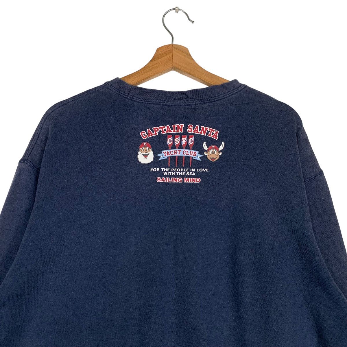 Japanese Brand CAPTAIN SANTA Big Logo Graphic Sweatshirt #0662-C31 Size US M / EU 48-50 / 2 - 8 Thumbnail