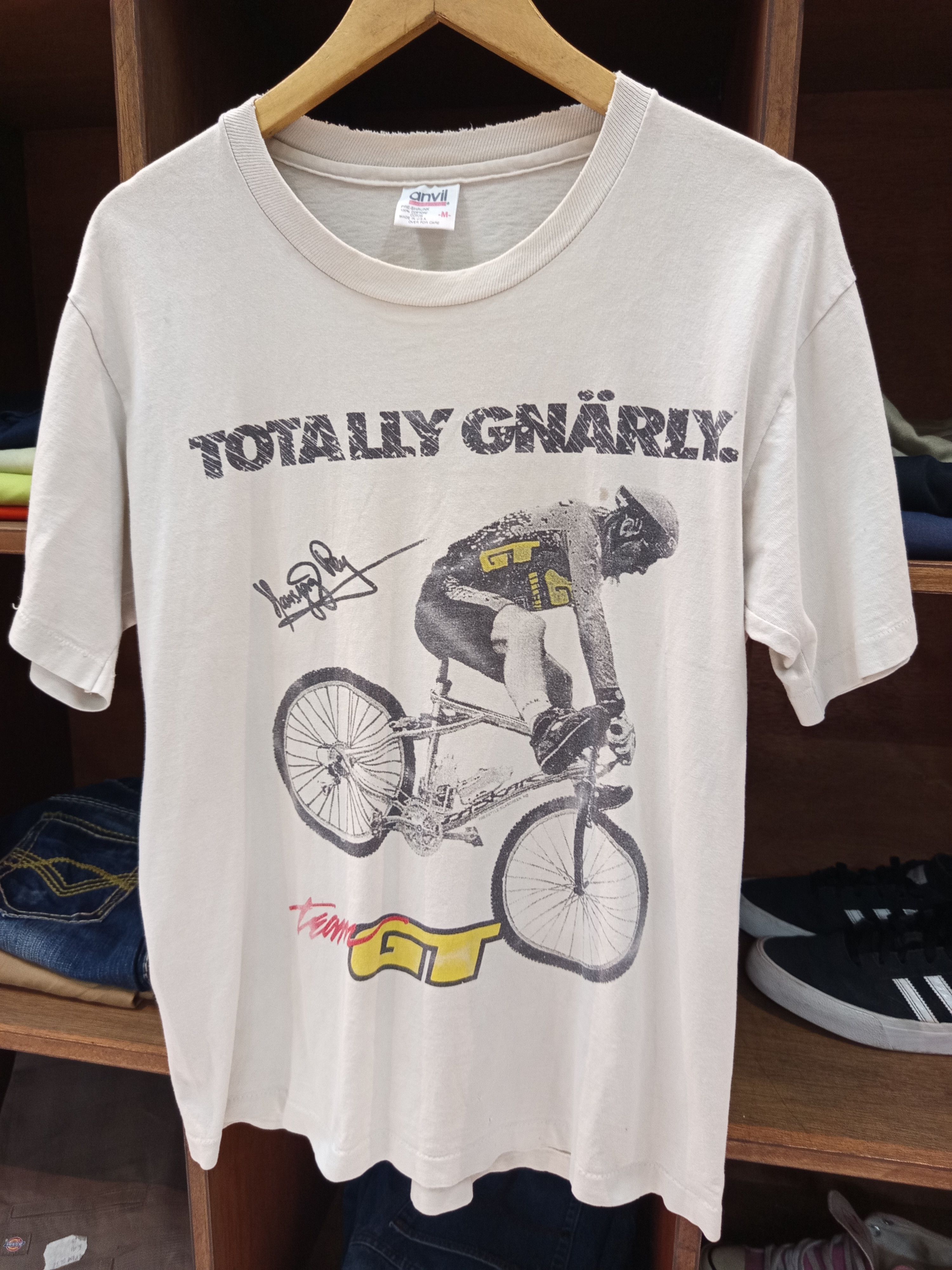 Vintage 1990s Team GT BMX Totally Gnarly T shirt Size US M / EU 48-50 / 2 - 2 Thumbnail