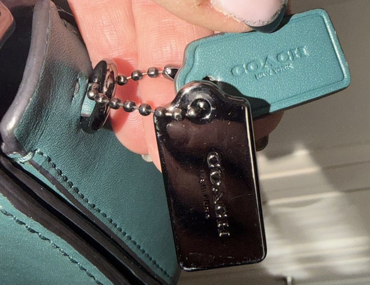 Coach Coach Swagger Teal Leather Shoulder Bag/Purse. Size ONE SIZE - 6 Thumbnail