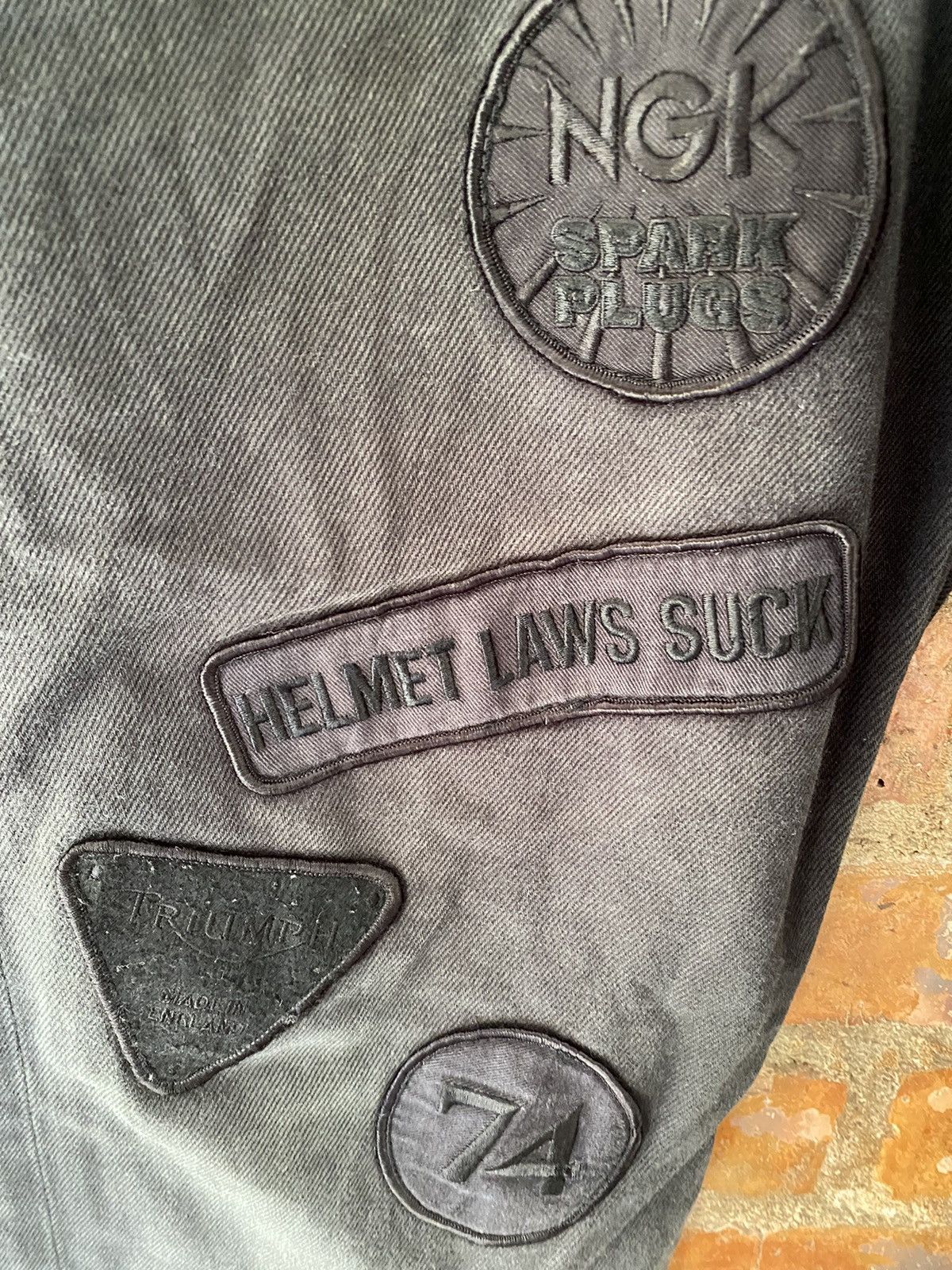 Comme des Garcons Homme Plus 2002 Junya Watanabe "Motorcycle Patch" denim Size US 33 - 10 Thumbnail